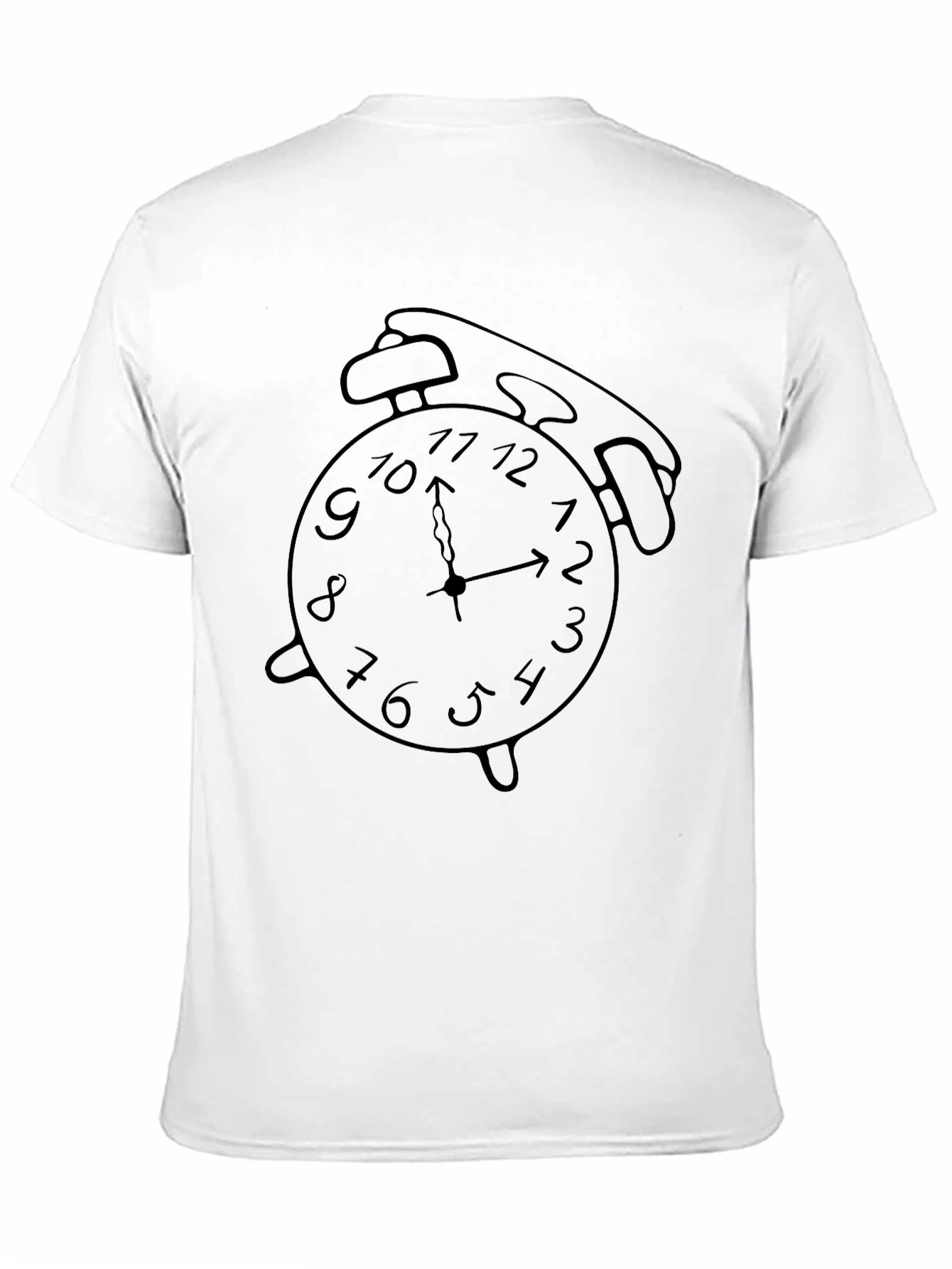 Alarm Clock Graphic T-Shirt - Black