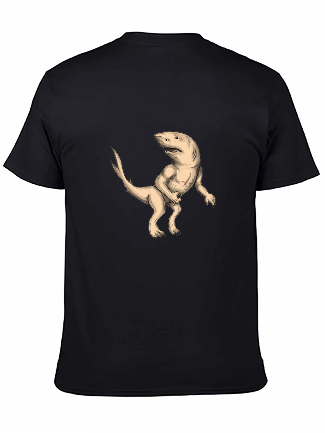 Shark-Dinosaur Hybrid Graphic Print Tee