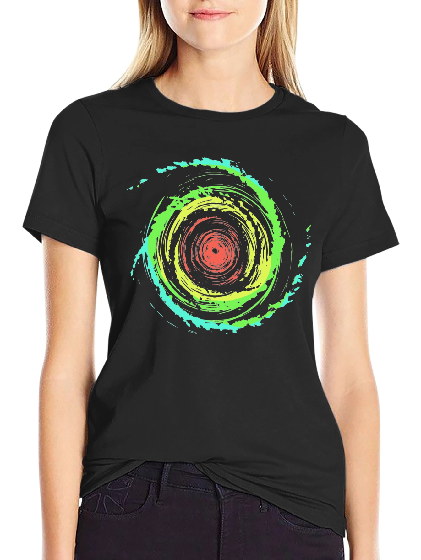 Vortex Graphic Tee - Mens Black T-Shirt
