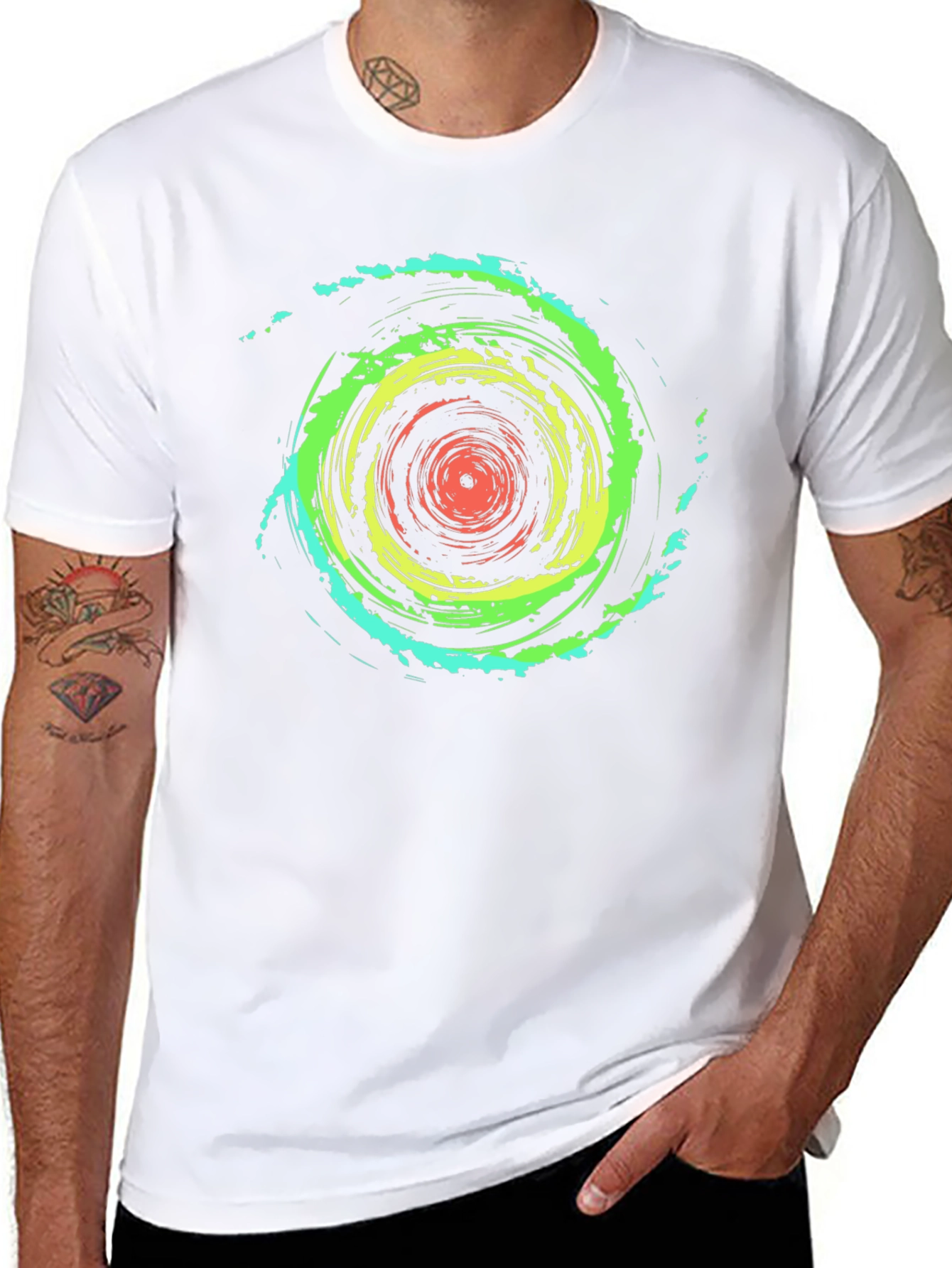 Vortex Graphic Tee - Mens Black T-Shirt
