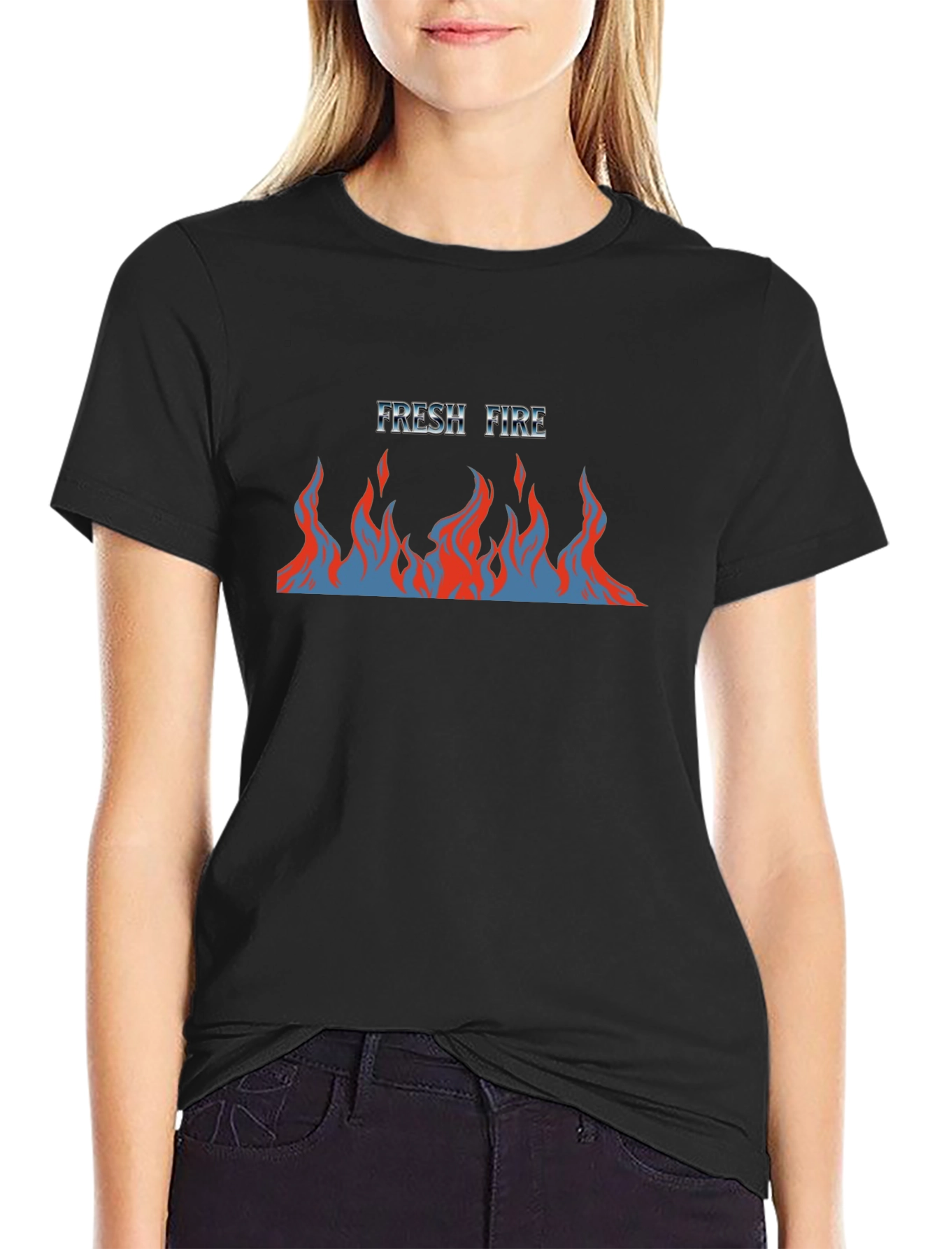 Fresh Fire Graphic Tee - Mens Black T-Shirt