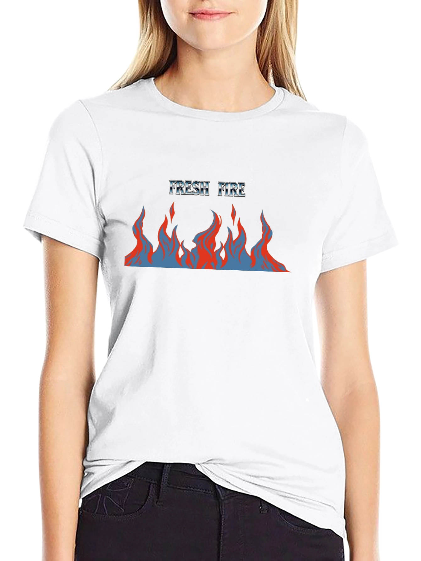 Fresh Fire Graphic Tee - Mens Black T-Shirt