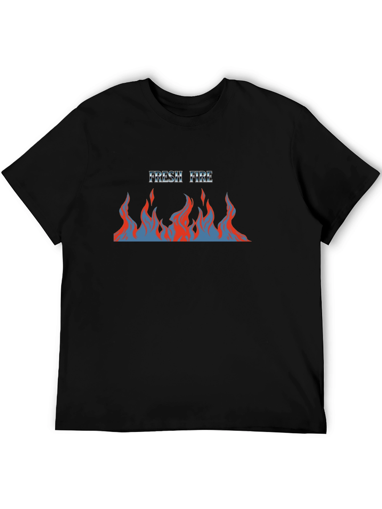 Fresh Fire Graphic Tee - Mens Black T-Shirt