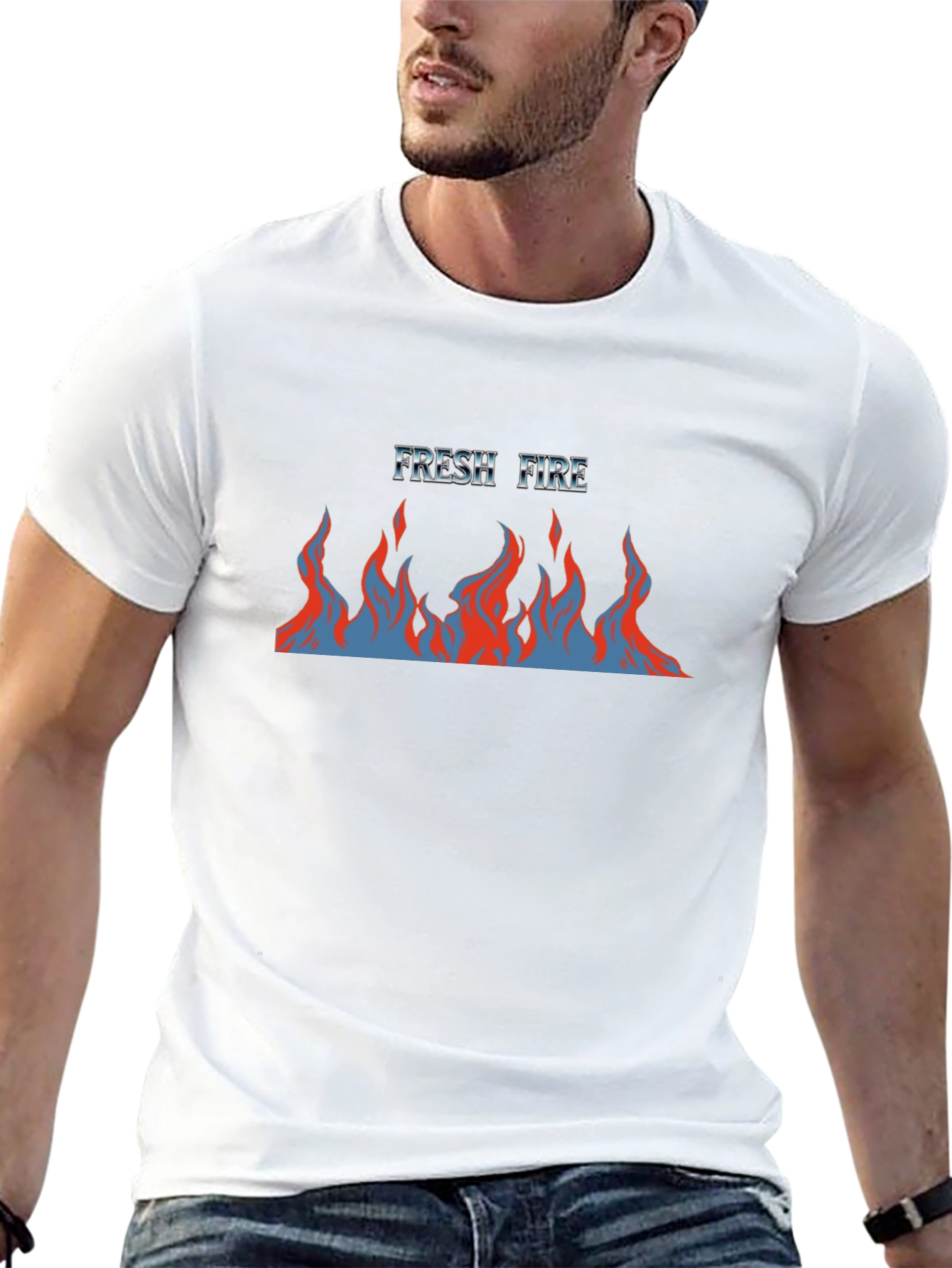 Fresh Fire Graphic Tee - Mens Black T-Shirt