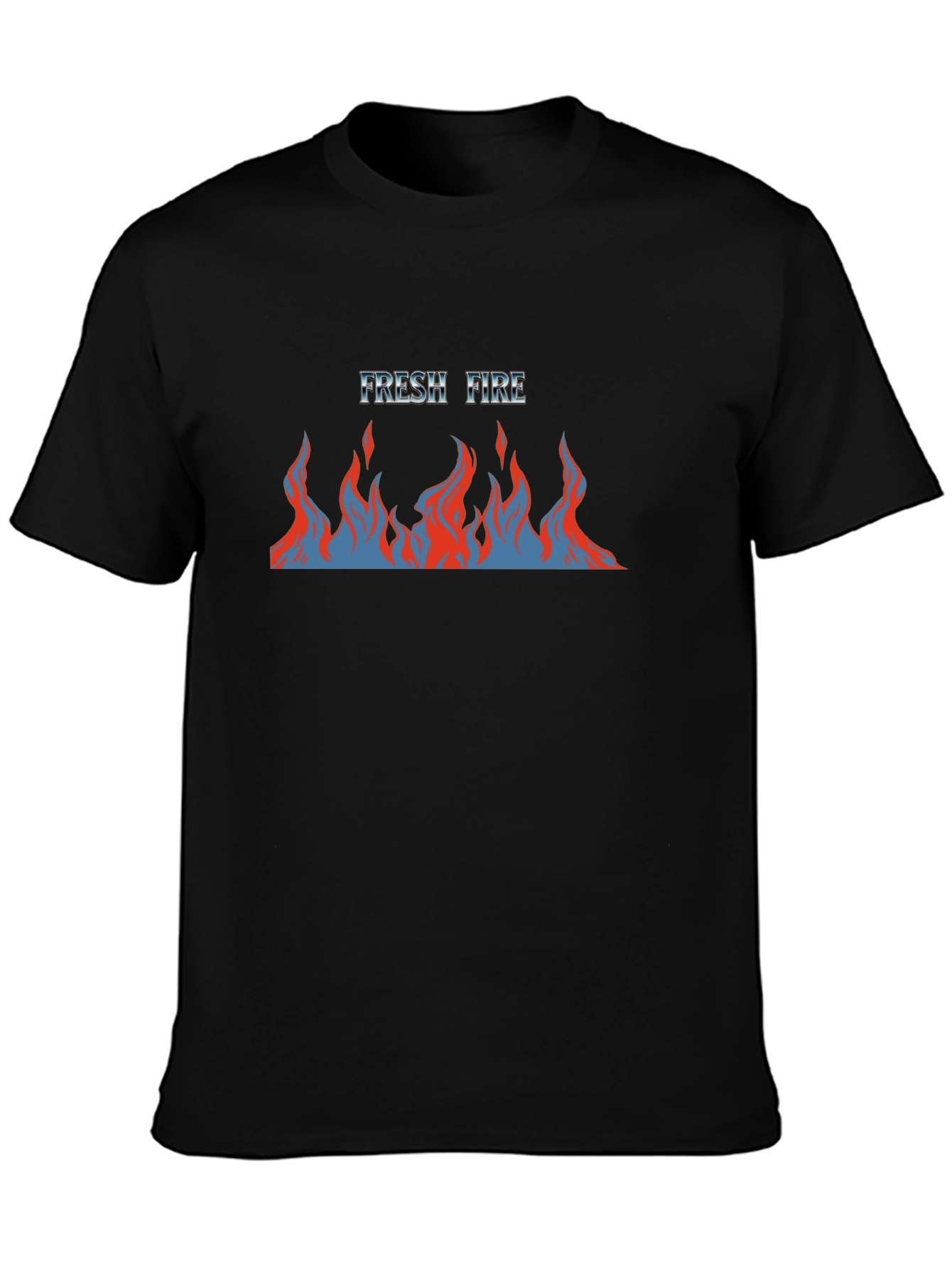 Fresh Fire Graphic Tee - Mens Black T-Shirt