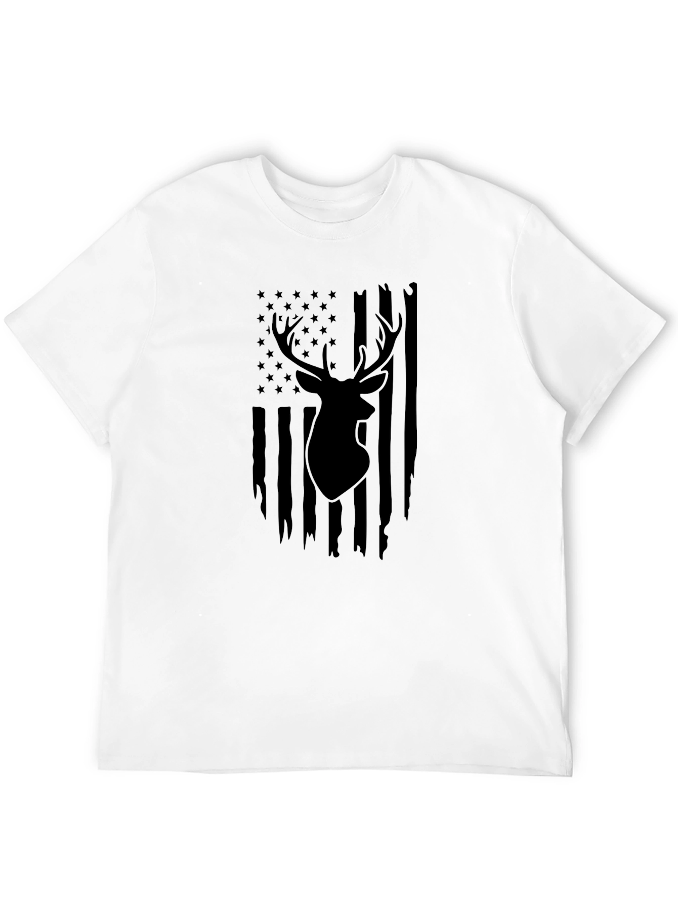 Deer American Flag T-Shirt