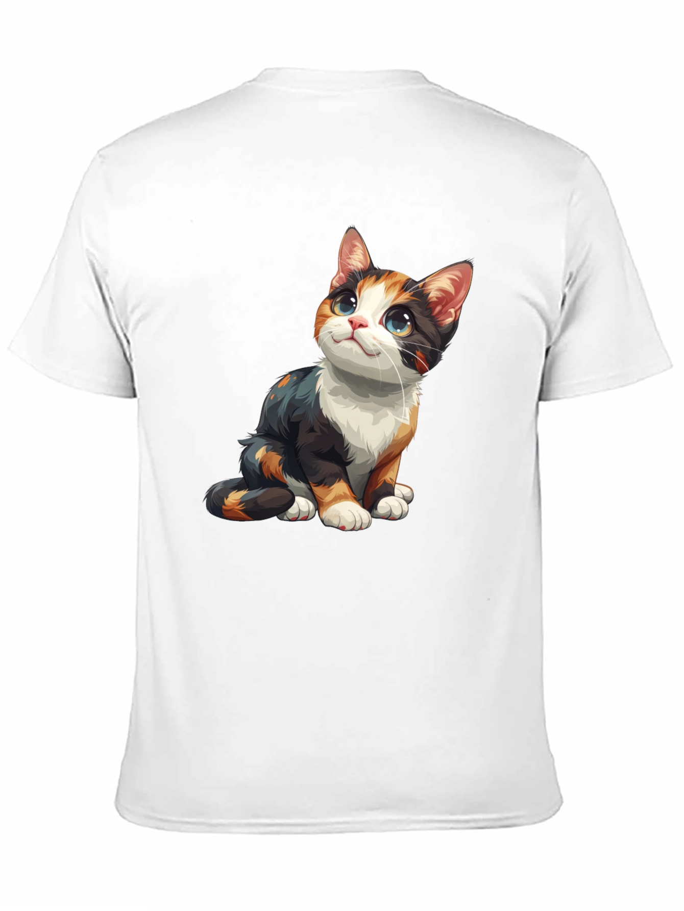 Calico Cat Graphic Tee - Cute Kitten Shirt
