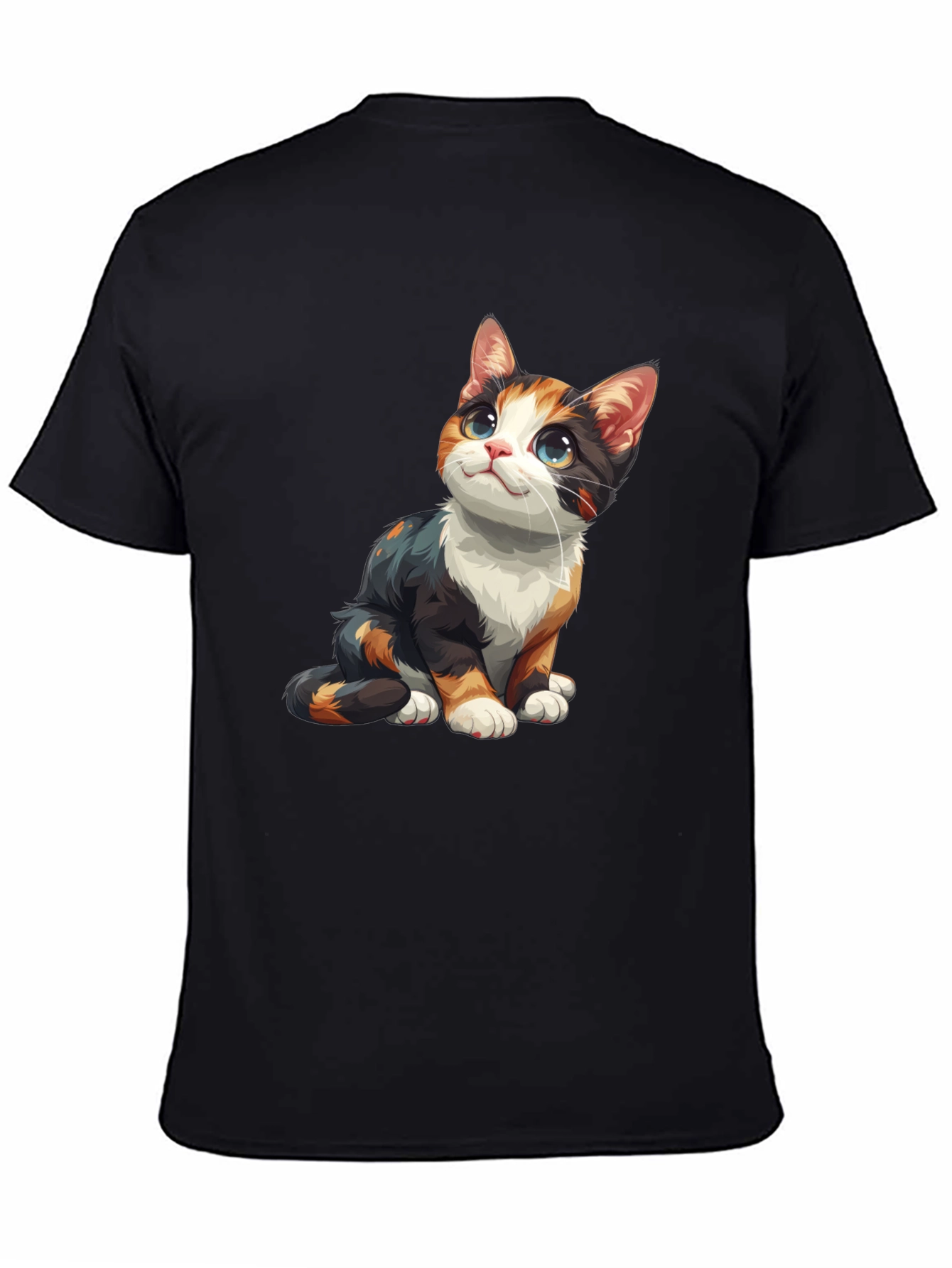 Calico Cat Graphic Tee - Cute Kitten Shirt