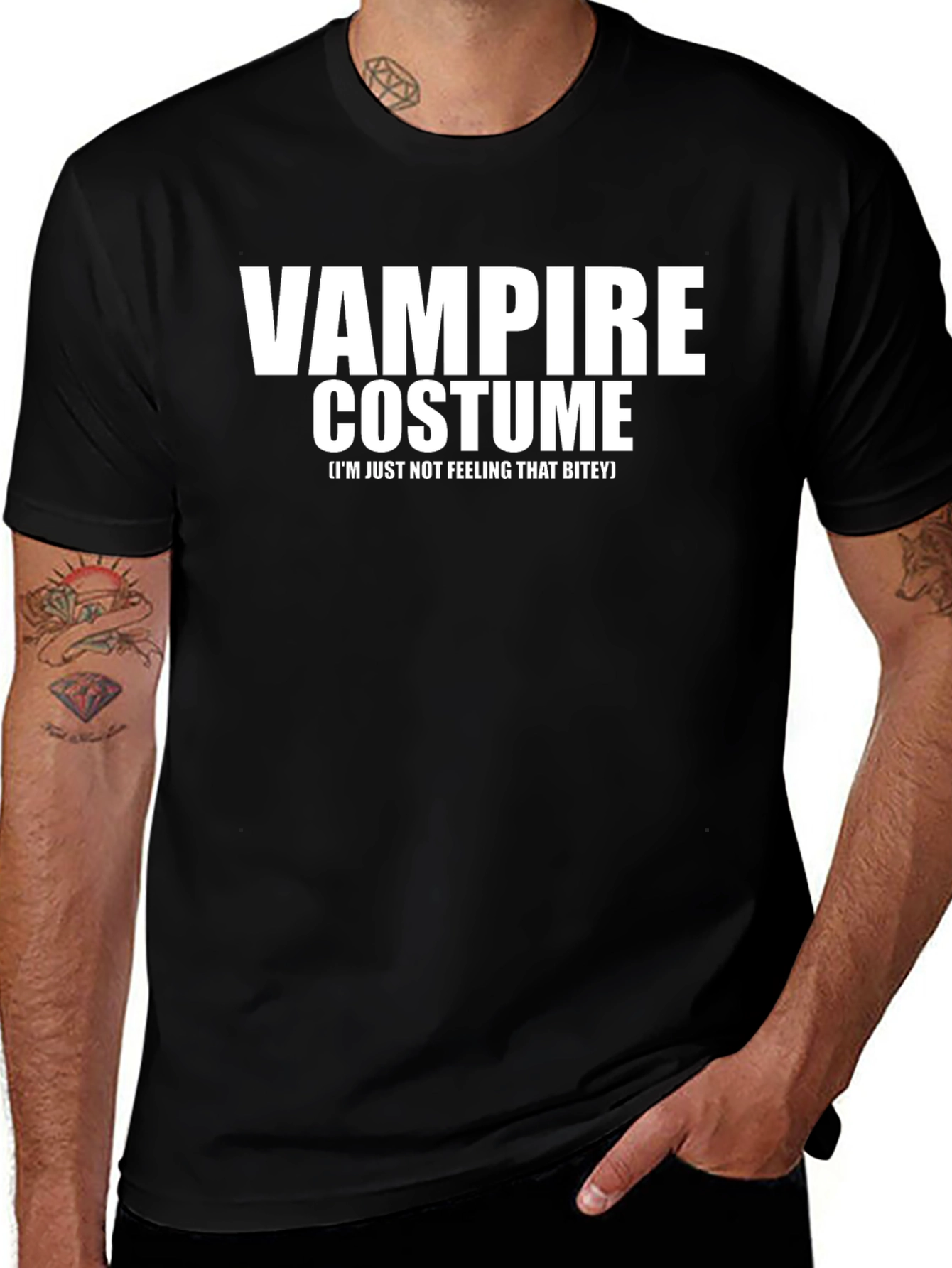 Vampire Costume Funny Graphic Tee