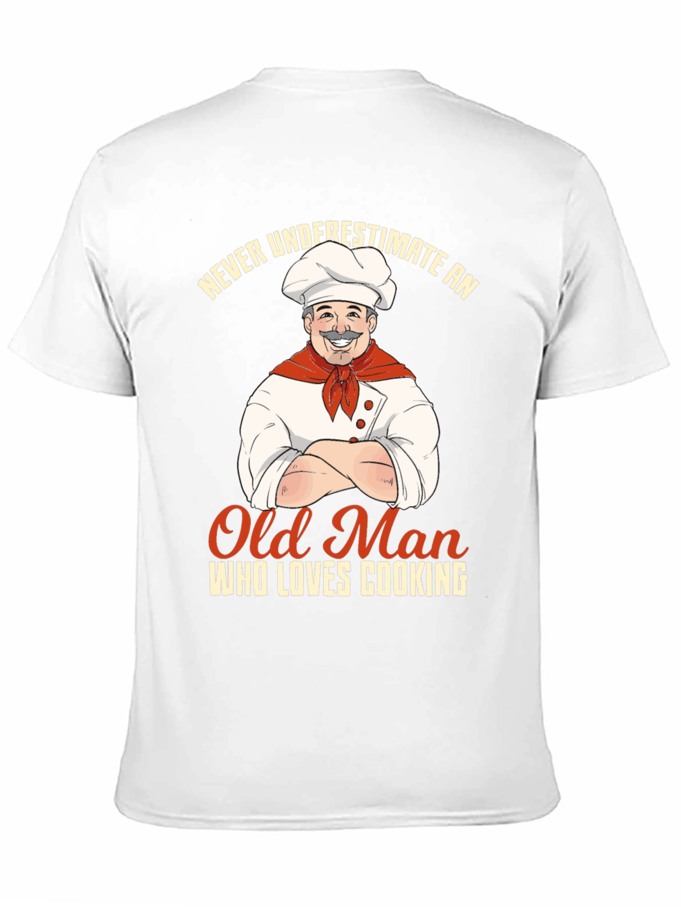Never Underestimate an Old Man Who Loves Cooking T-Shirt