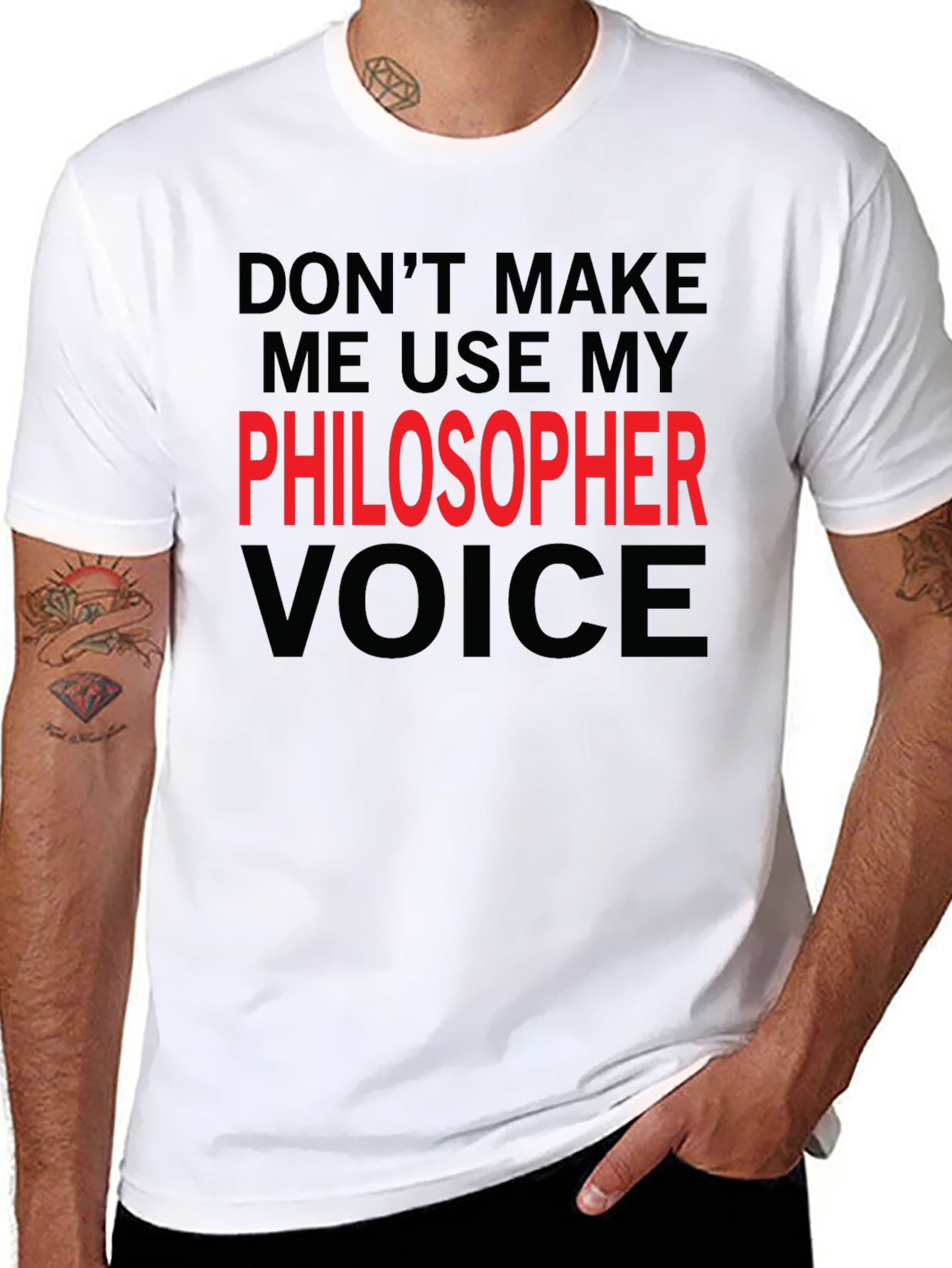 Philosopher Voice T-Shirt - Funny Sarcastic Tee