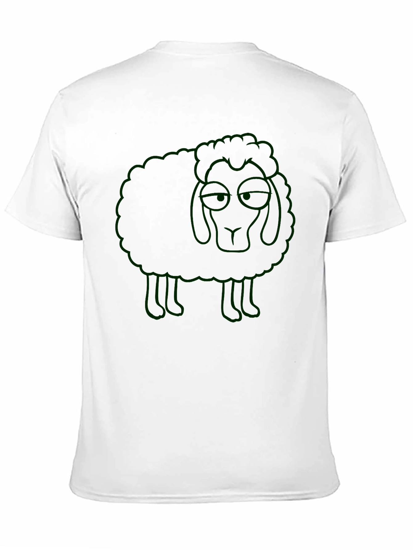 Sheep Graphic Mens Black T-Shirt
