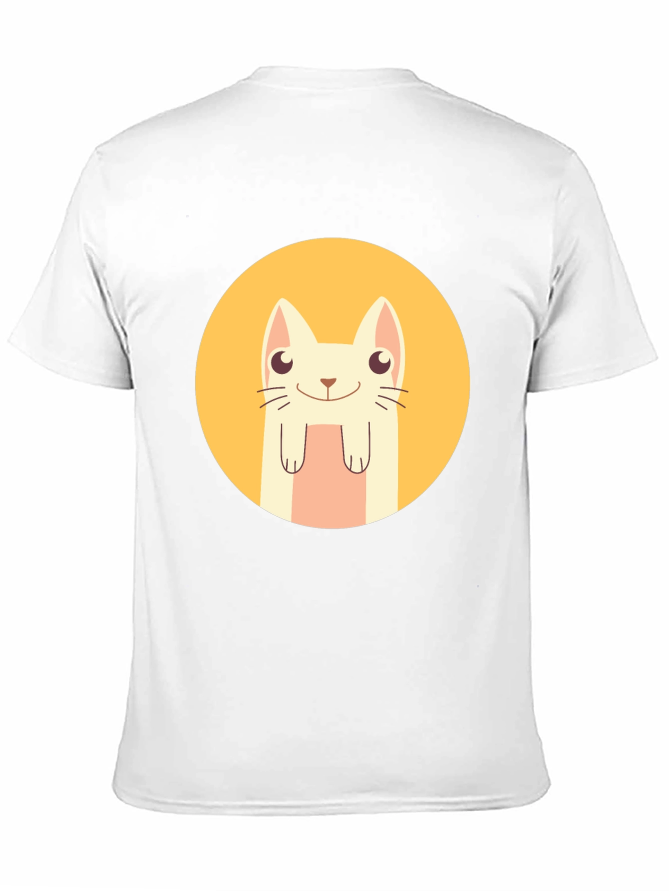 Cute Cartoon Cat T-Shirt - Black Graphic Tee