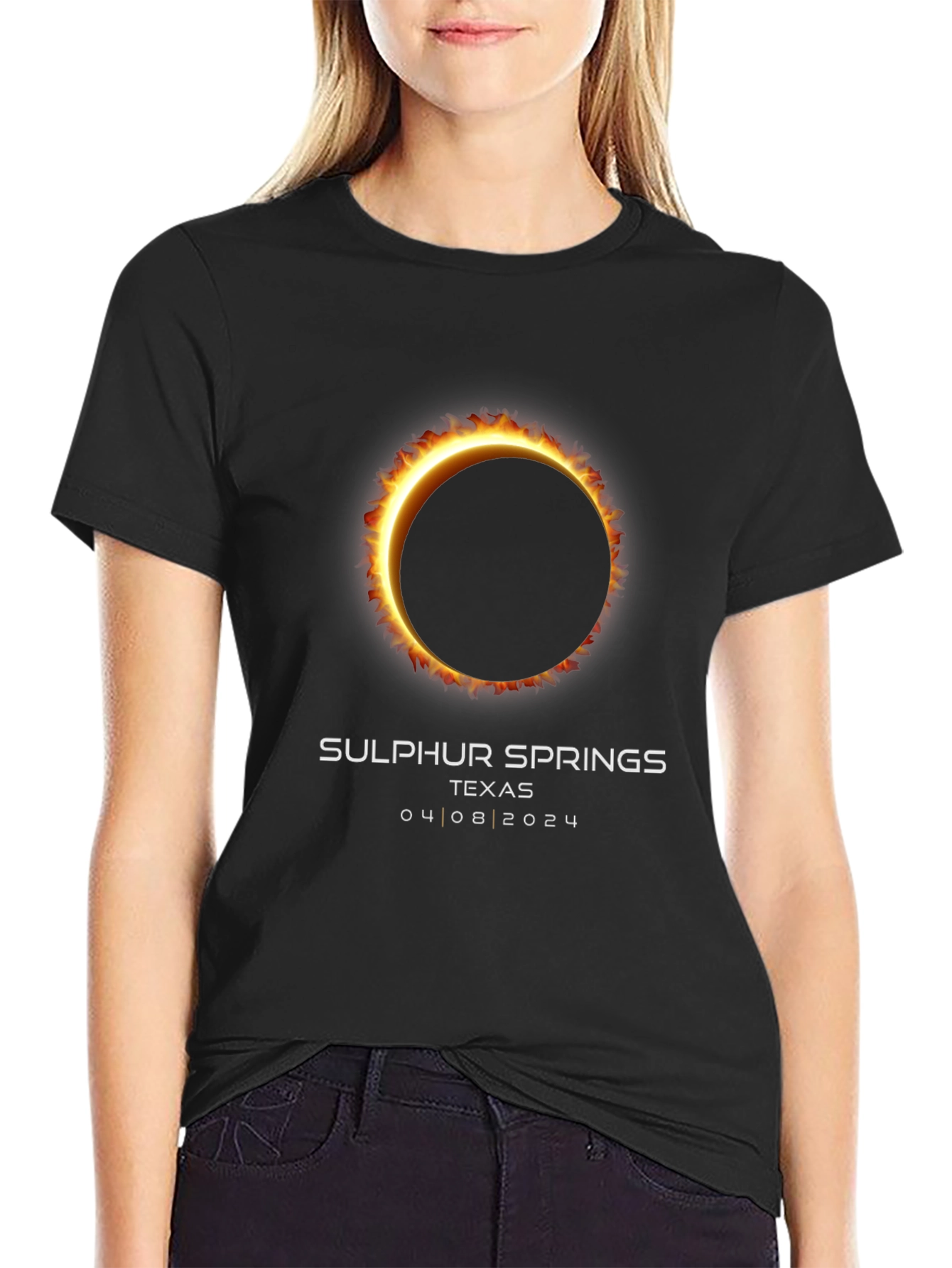 Solar Eclipse Sulphur Springs Texas T-Shirt
