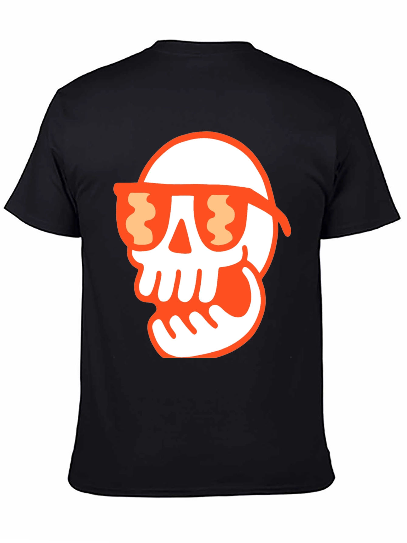 Cool Skull Graphic Tee - Black