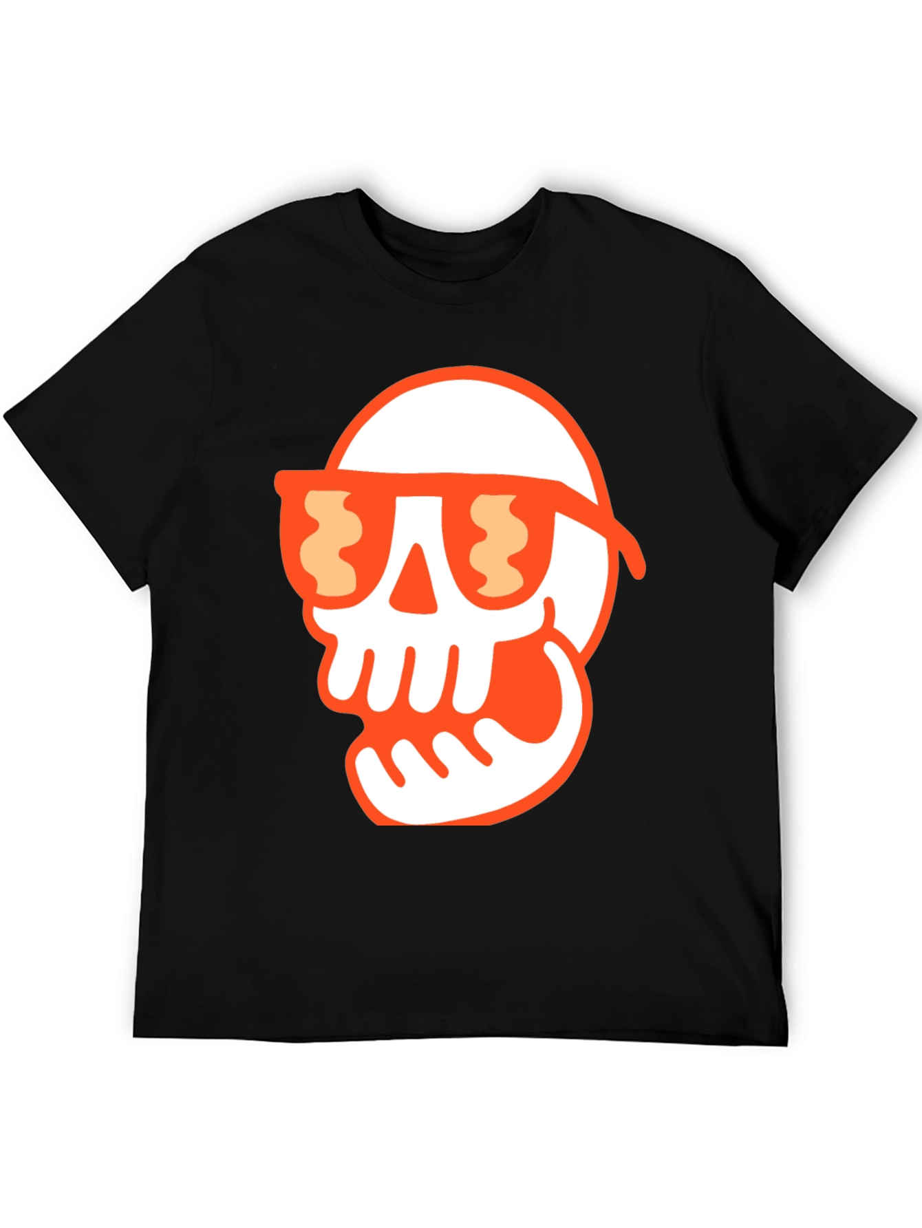 Cool Skull Graphic Tee - Black