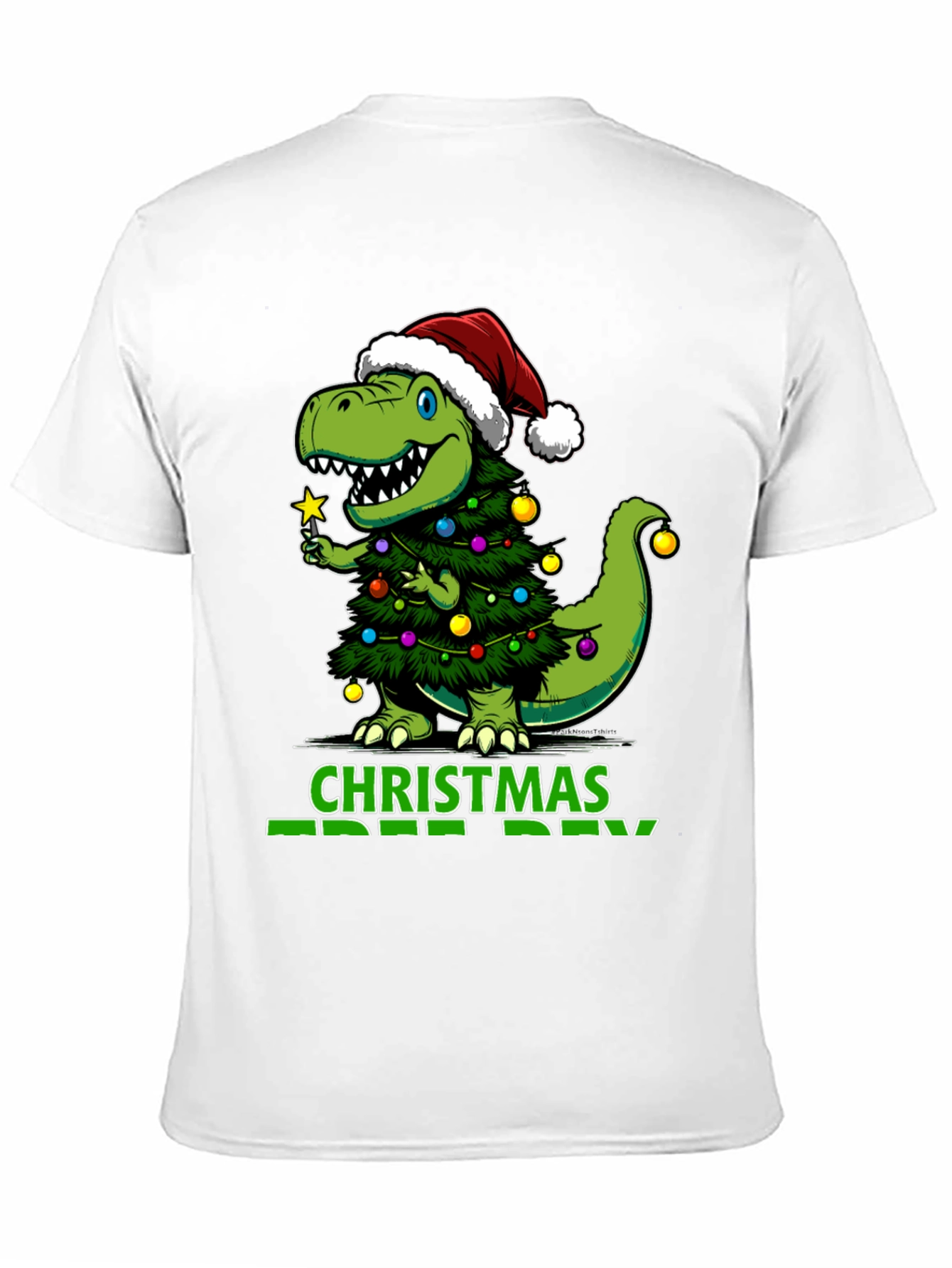 T-Rex Christmas Tree Rex Holiday T-Shirt