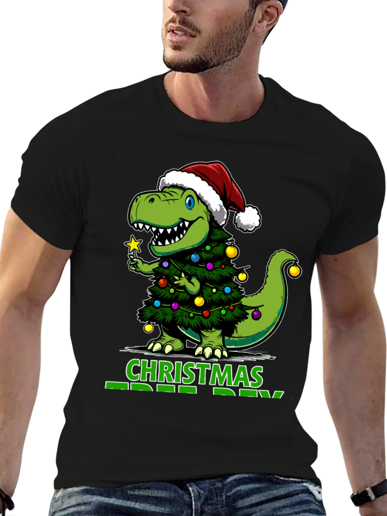 T-Rex Christmas Tree Rex Holiday T-Shirt