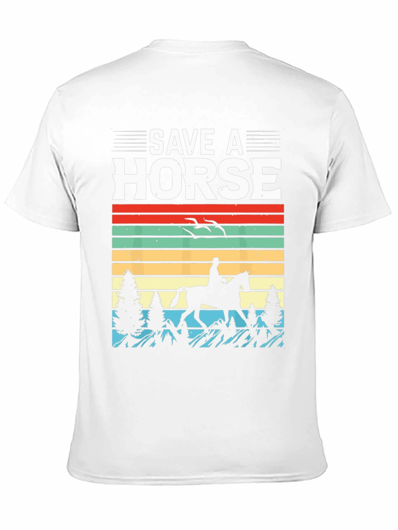 Save A Horse T-Shirt - Retro Equestrian Design