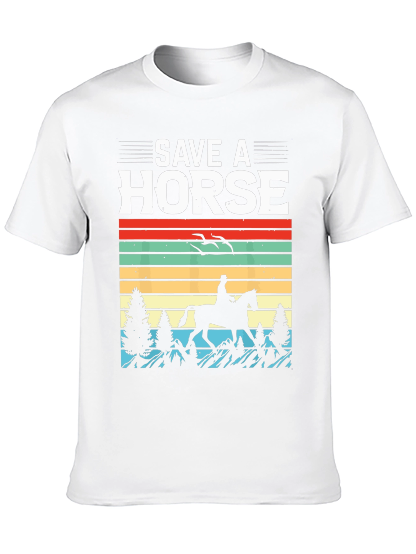 Save A Horse T-Shirt - Retro Equestrian Design