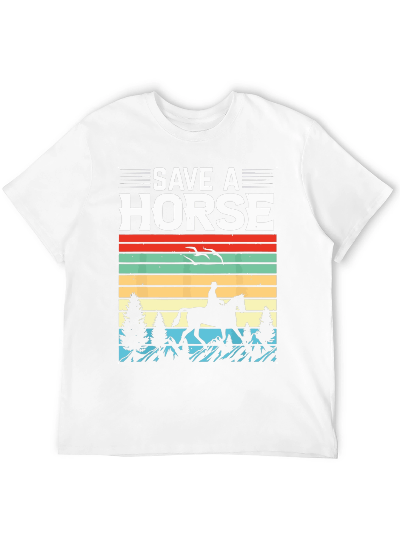 Save A Horse T-Shirt - Retro Equestrian Design
