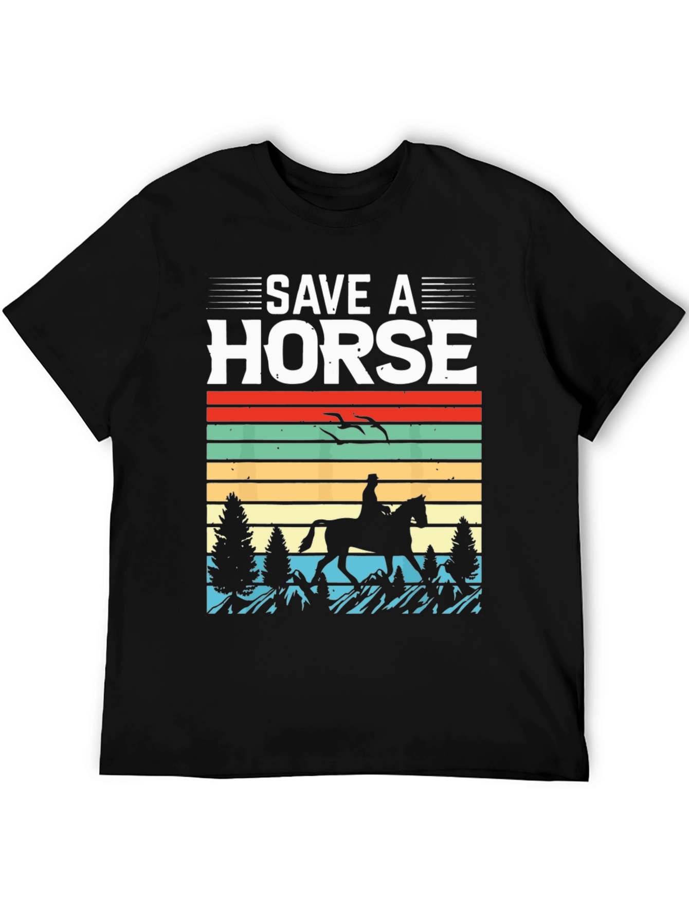 Save A Horse T-Shirt - Retro Equestrian Design