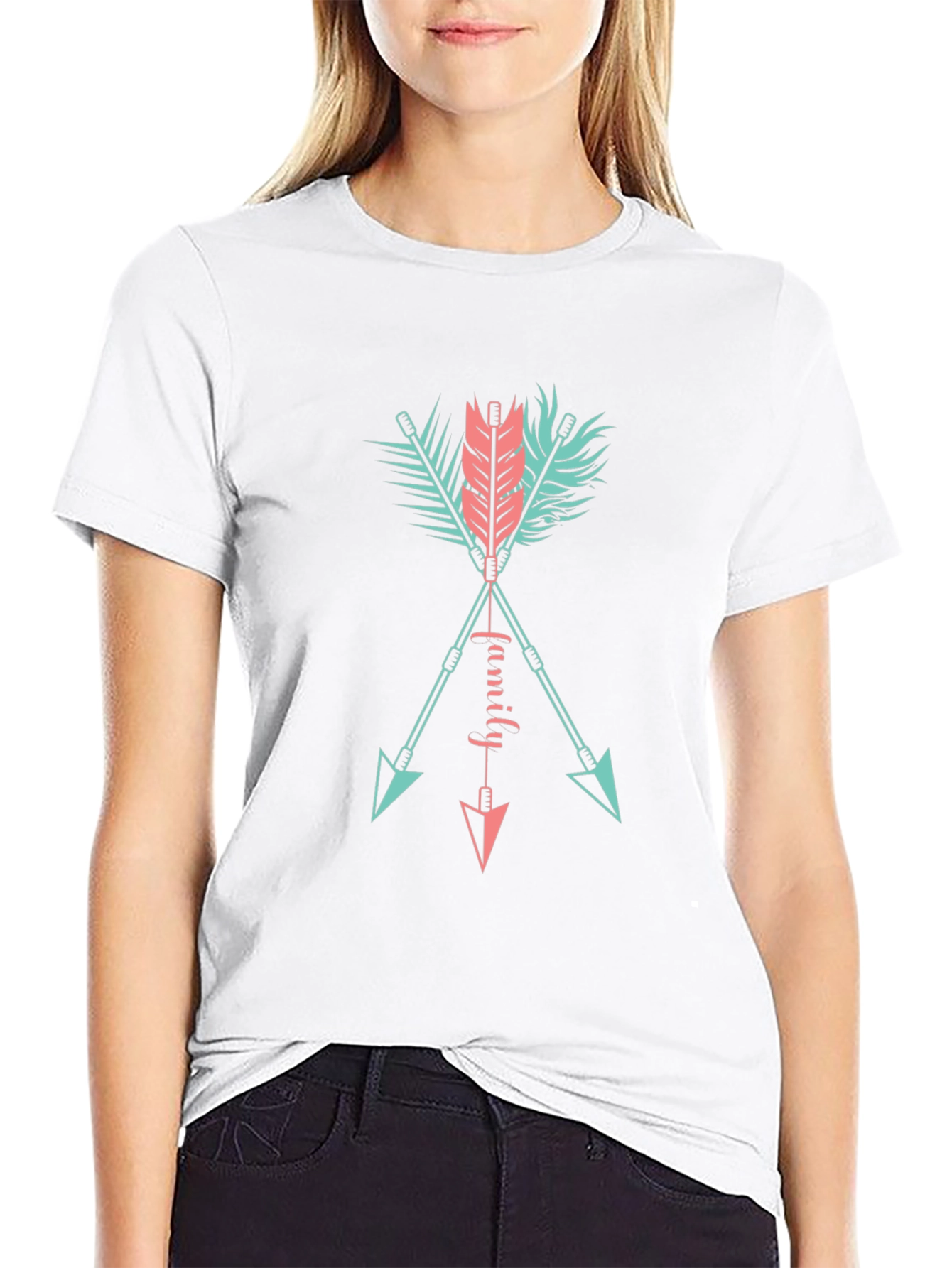 Family Arrows Graphic Tee - Casual Comfort