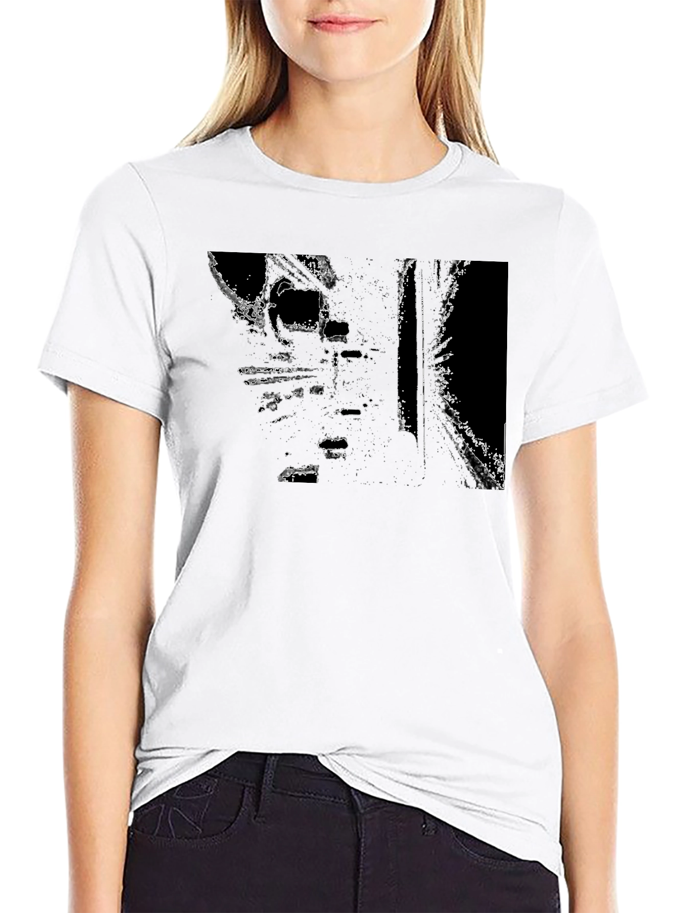 Modern Graphic Black T-Shirt