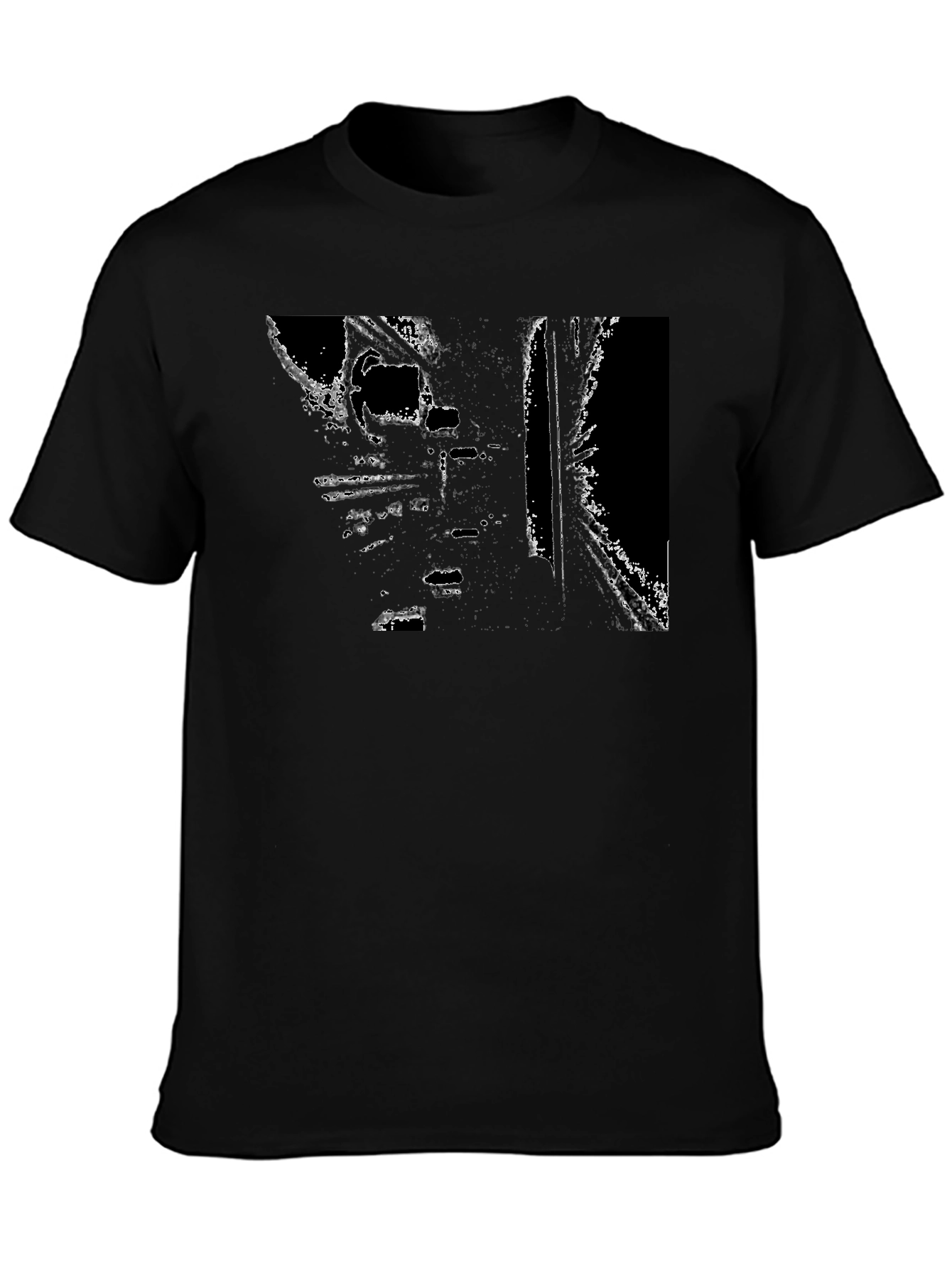 Modern Graphic Black T-Shirt