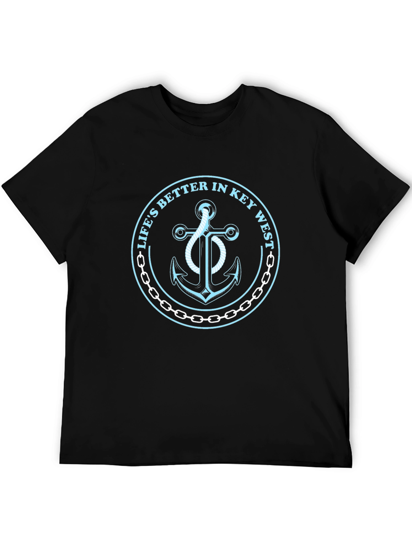 Lifes Better in Key West Anchor Graphic Tee