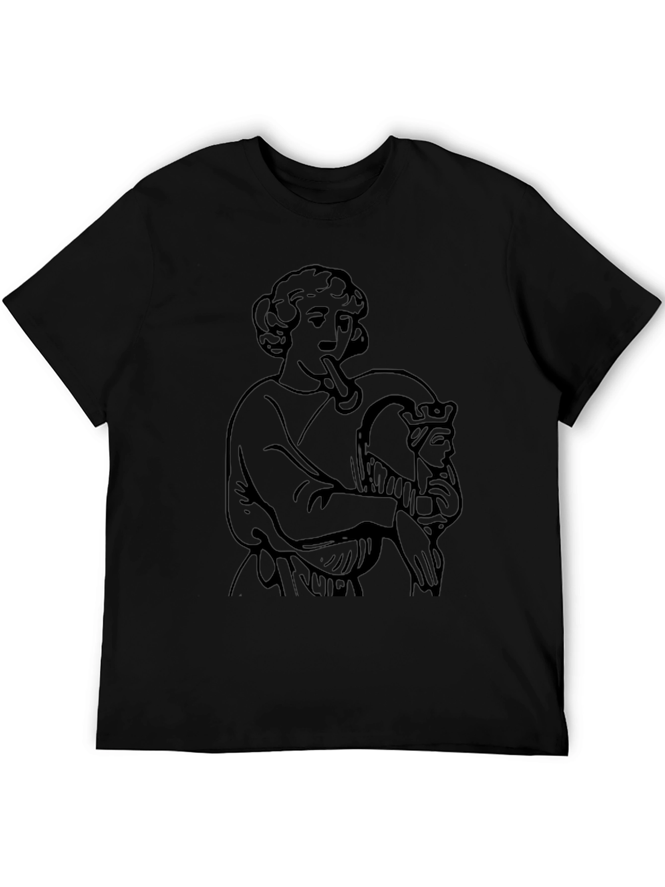 Unique Graphic Tee - Black T-Shirt
