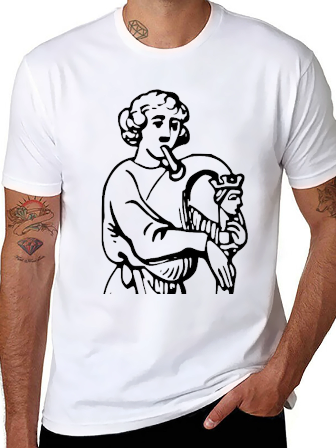 Unique Graphic Tee - Black T-Shirt