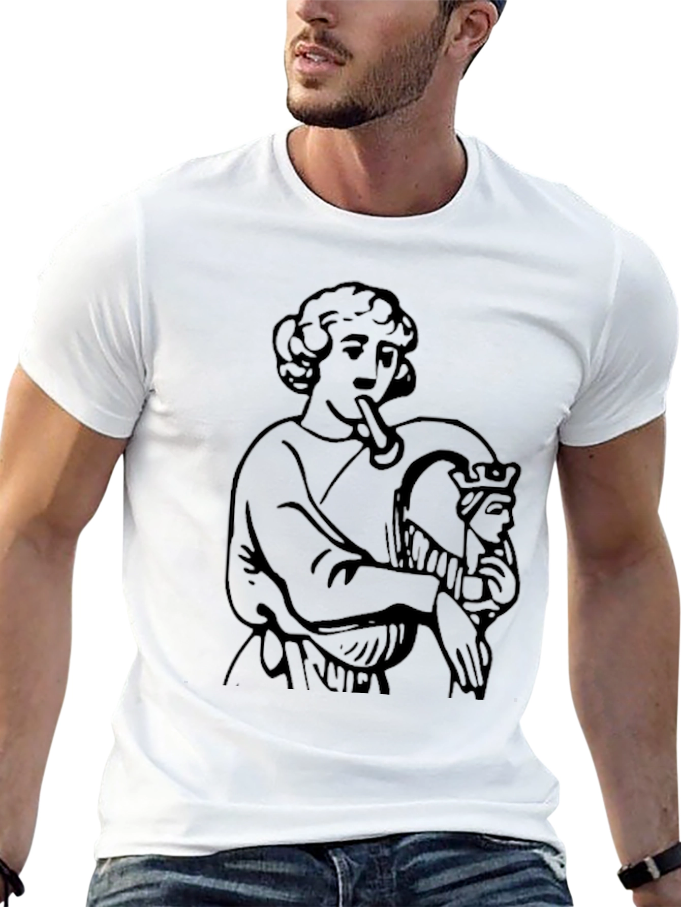 Unique Graphic Tee - Black T-Shirt