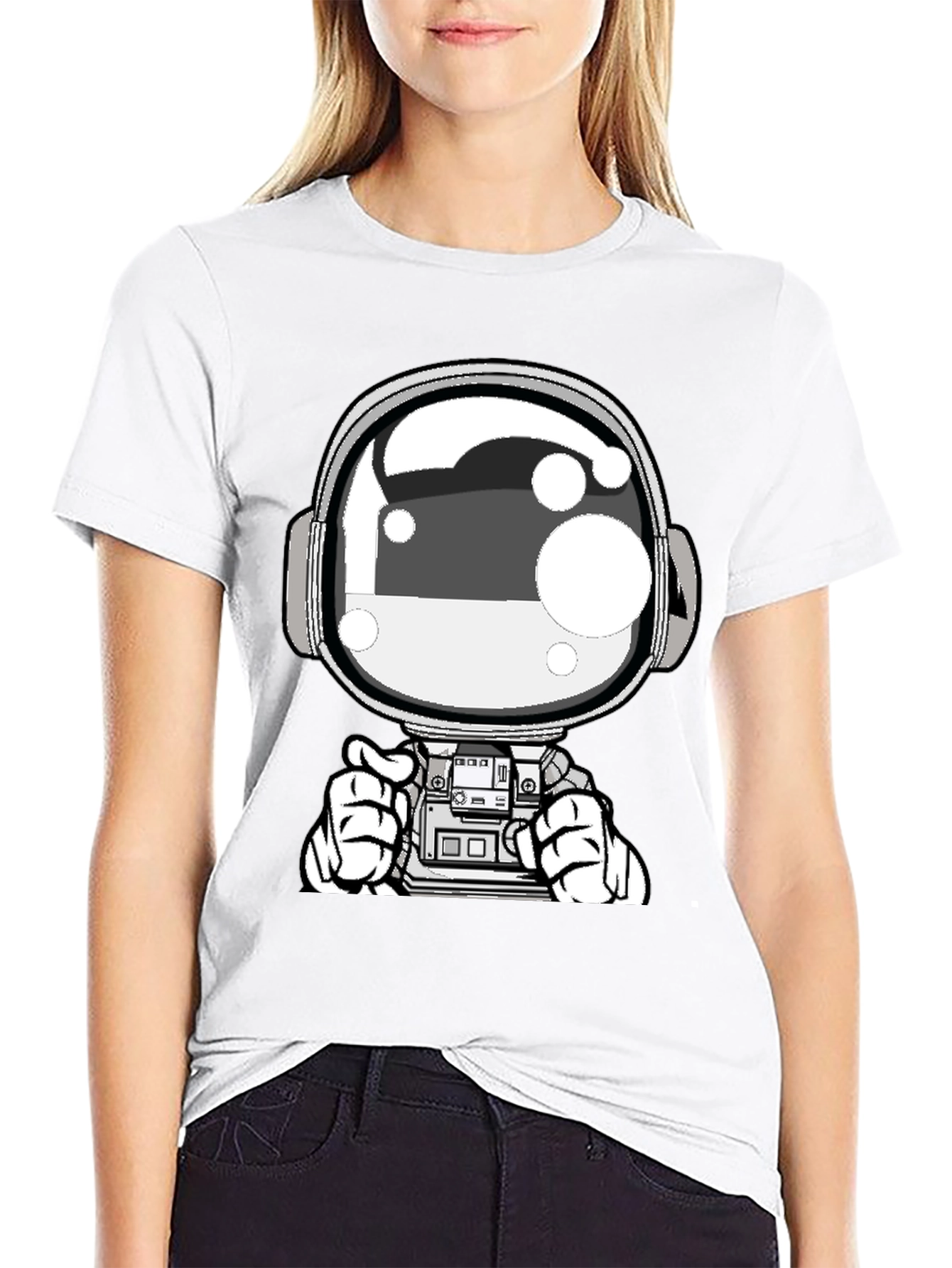 Astronaut Graphic Tee - Cool Space Design