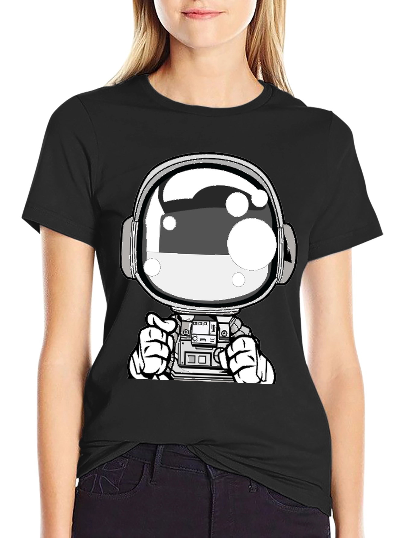 Astronaut Graphic Tee - Cool Space Design