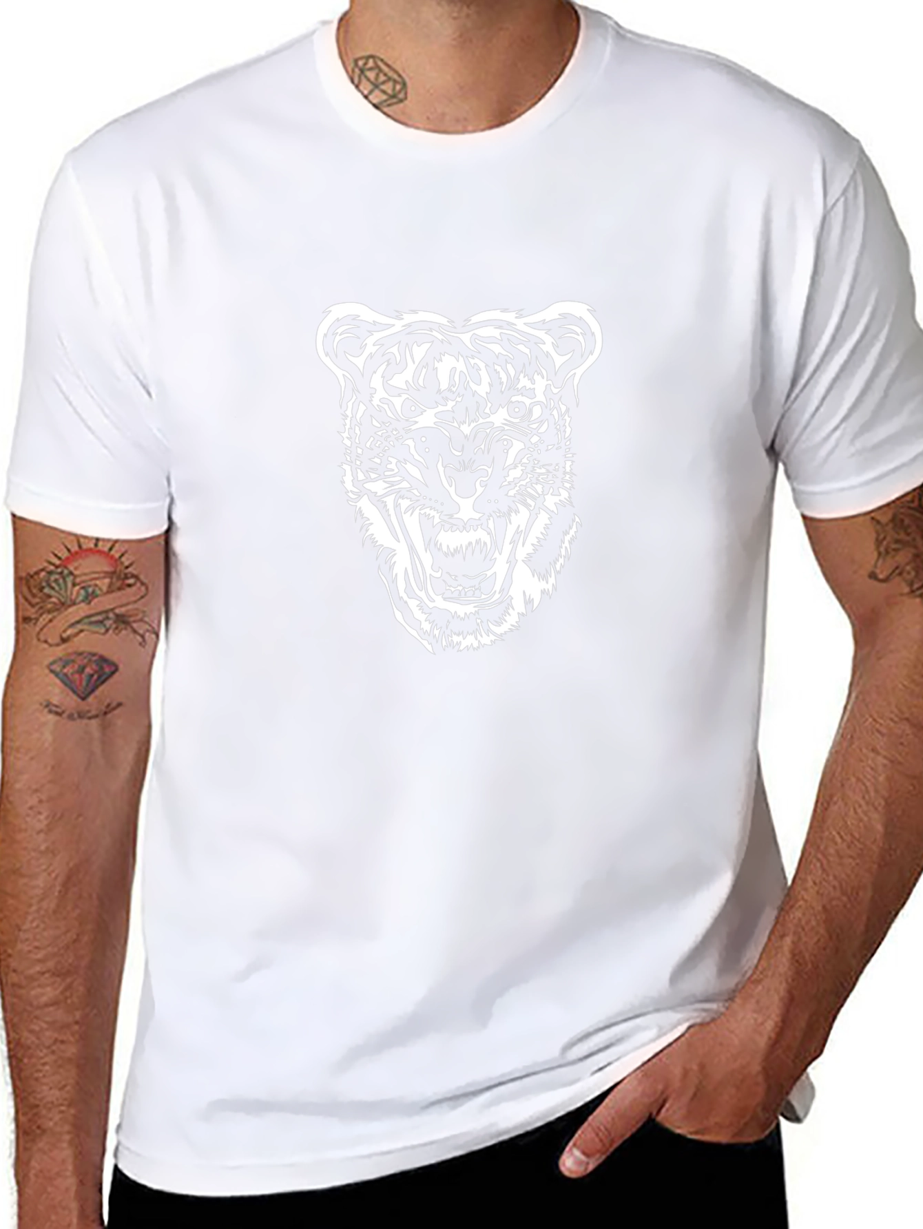 Black Tiger Graphic Tee - Fierce Style