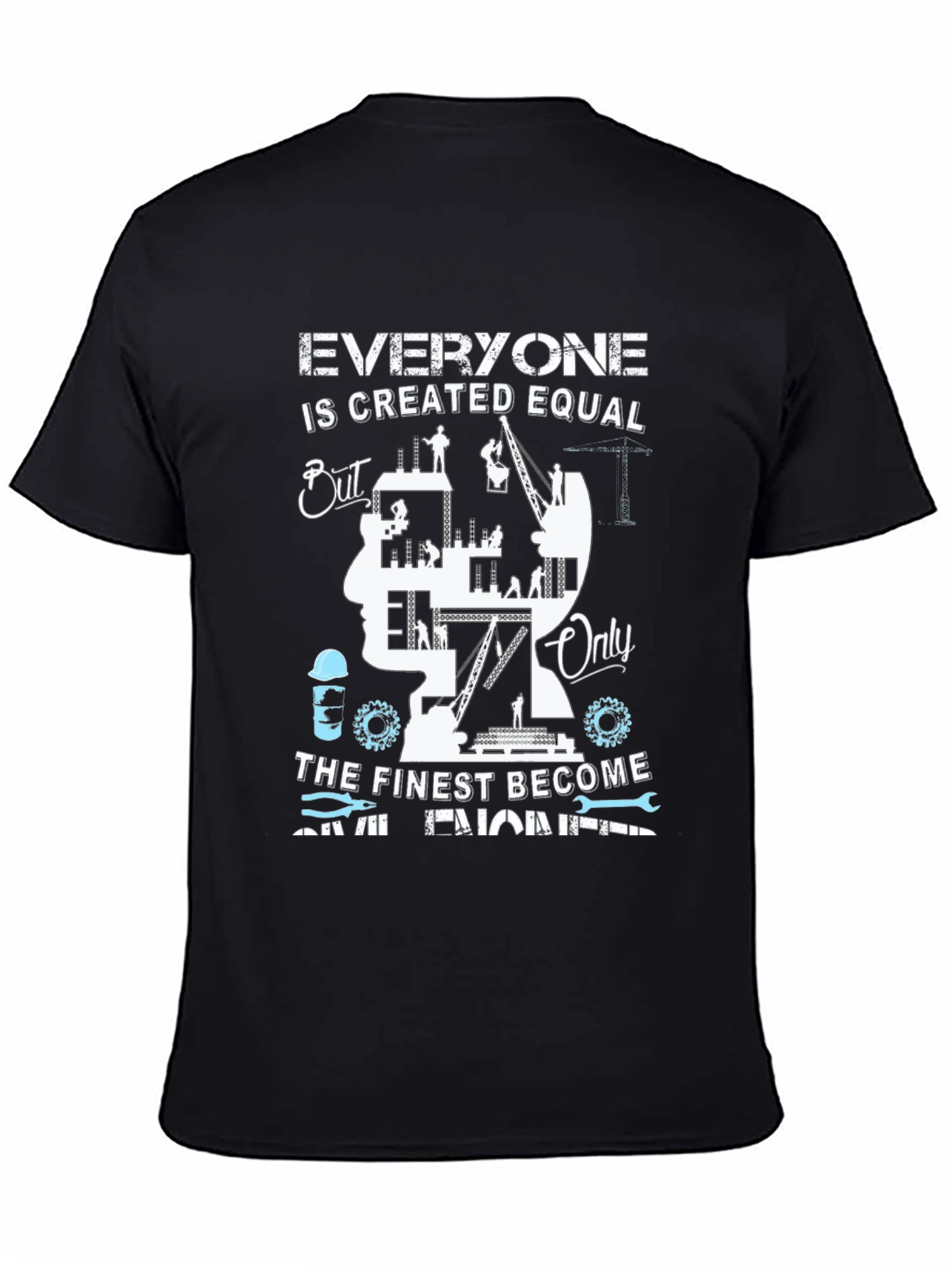 Civil Engineer Graphic T-Shirt - Black
