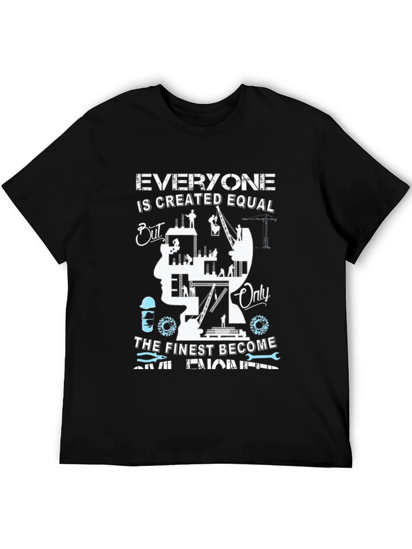 Civil Engineer Graphic T-Shirt - Black