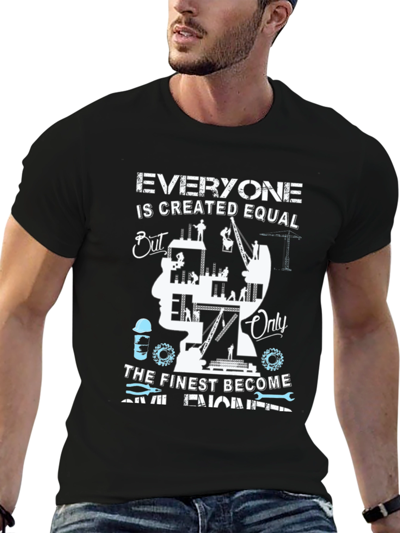 Civil Engineer Graphic T-Shirt - Black