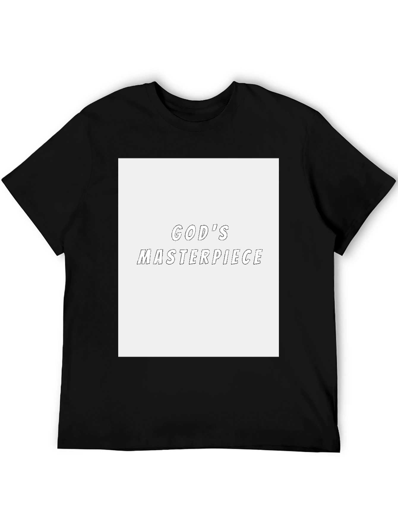 Gods Masterpiece Black Graphic Tee