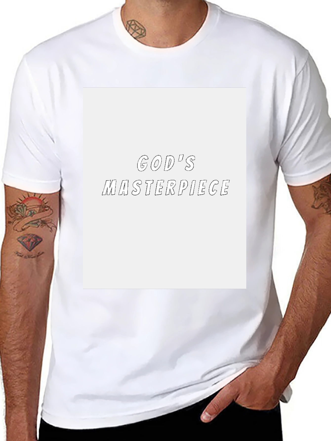 Gods Masterpiece Black Graphic Tee