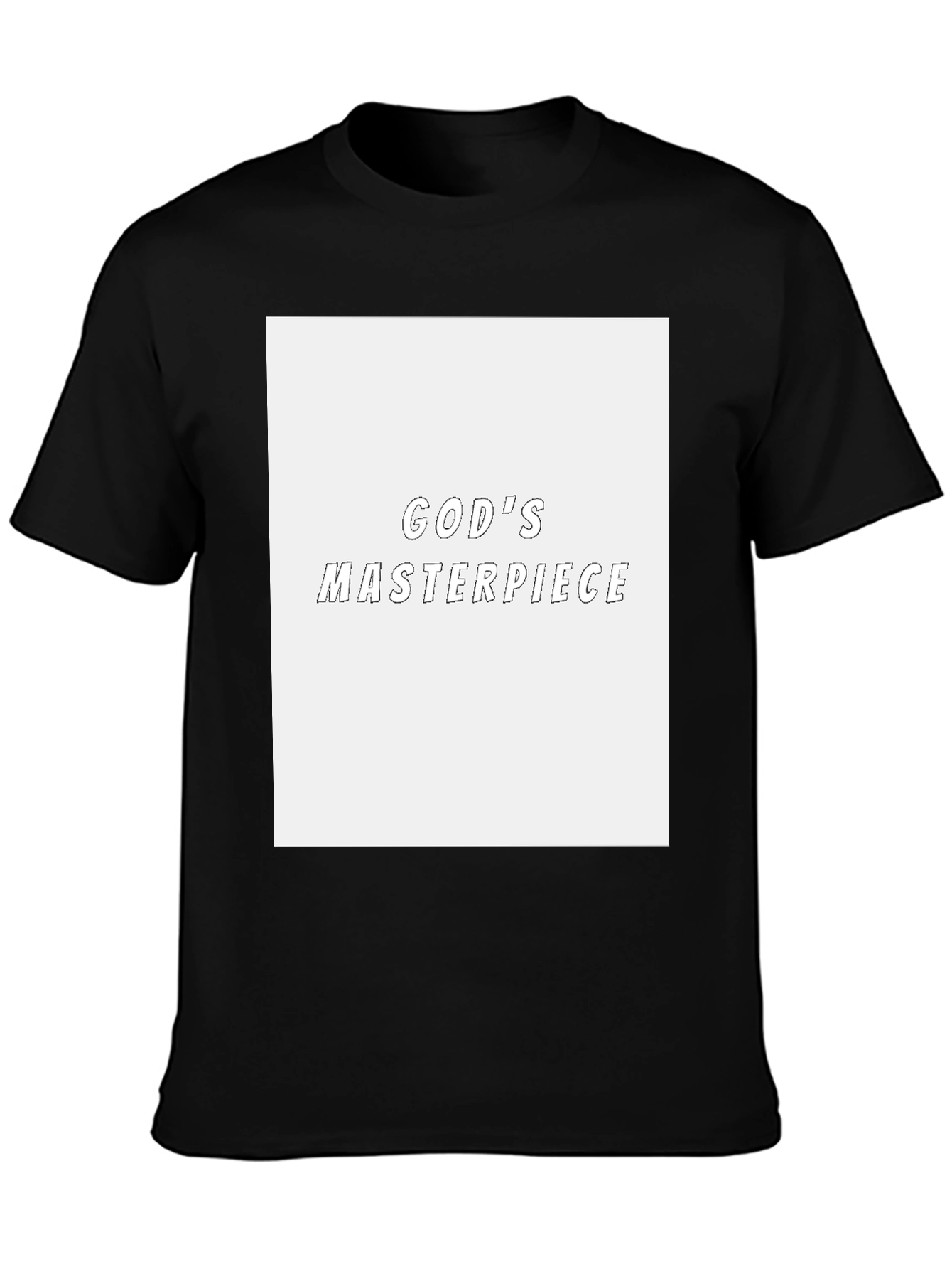 Gods Masterpiece Black Graphic Tee