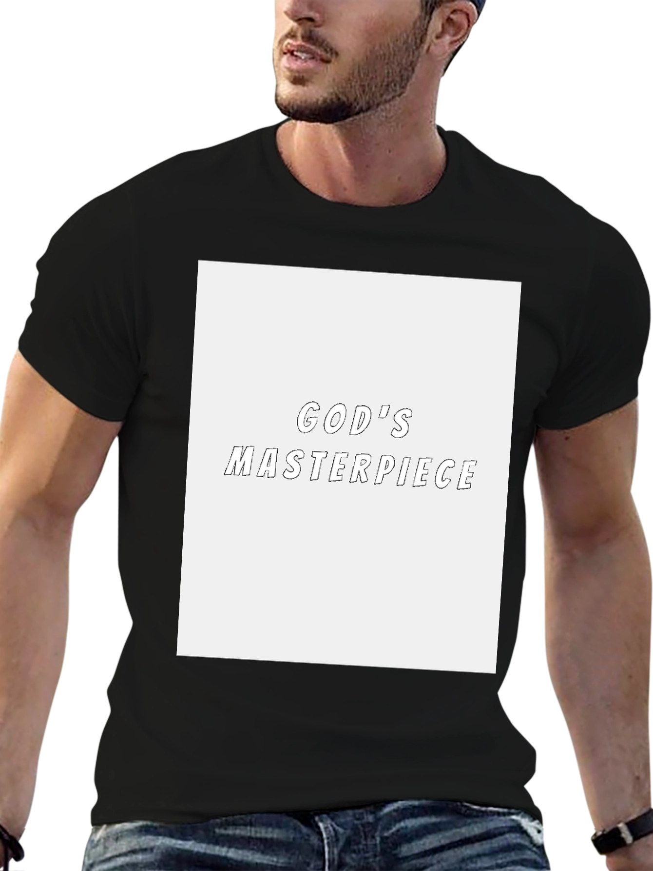 Gods Masterpiece Black Graphic Tee
