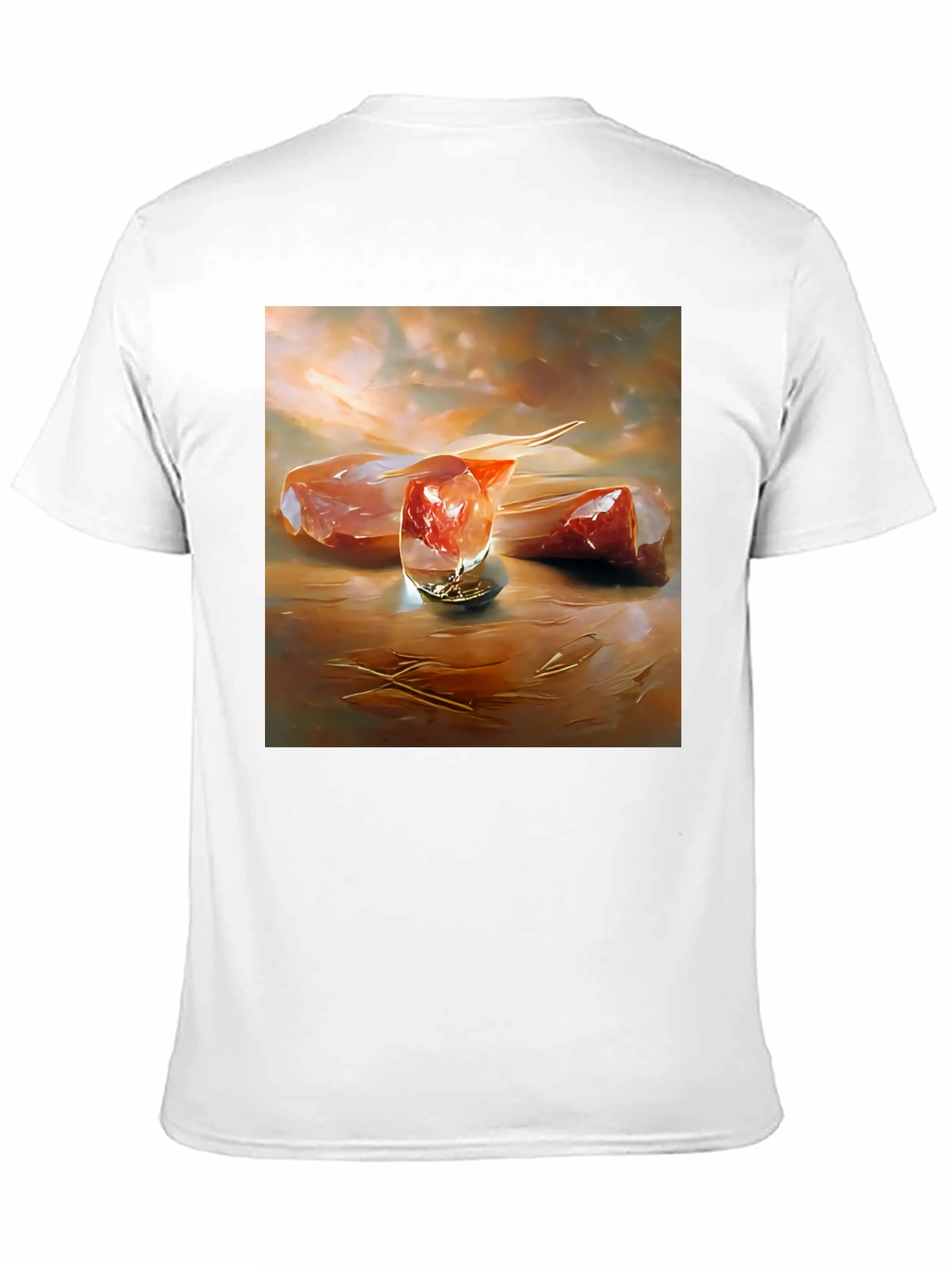 Abstract Meat Still Life Black T-Shirt