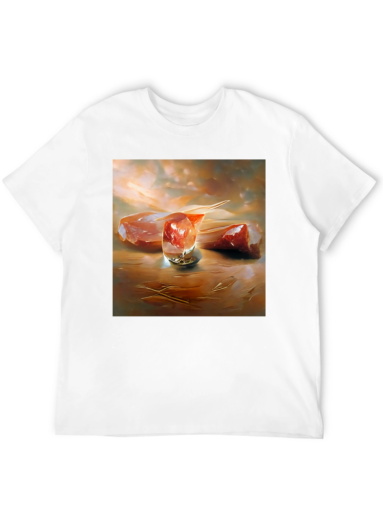 Abstract Meat Still Life Black T-Shirt