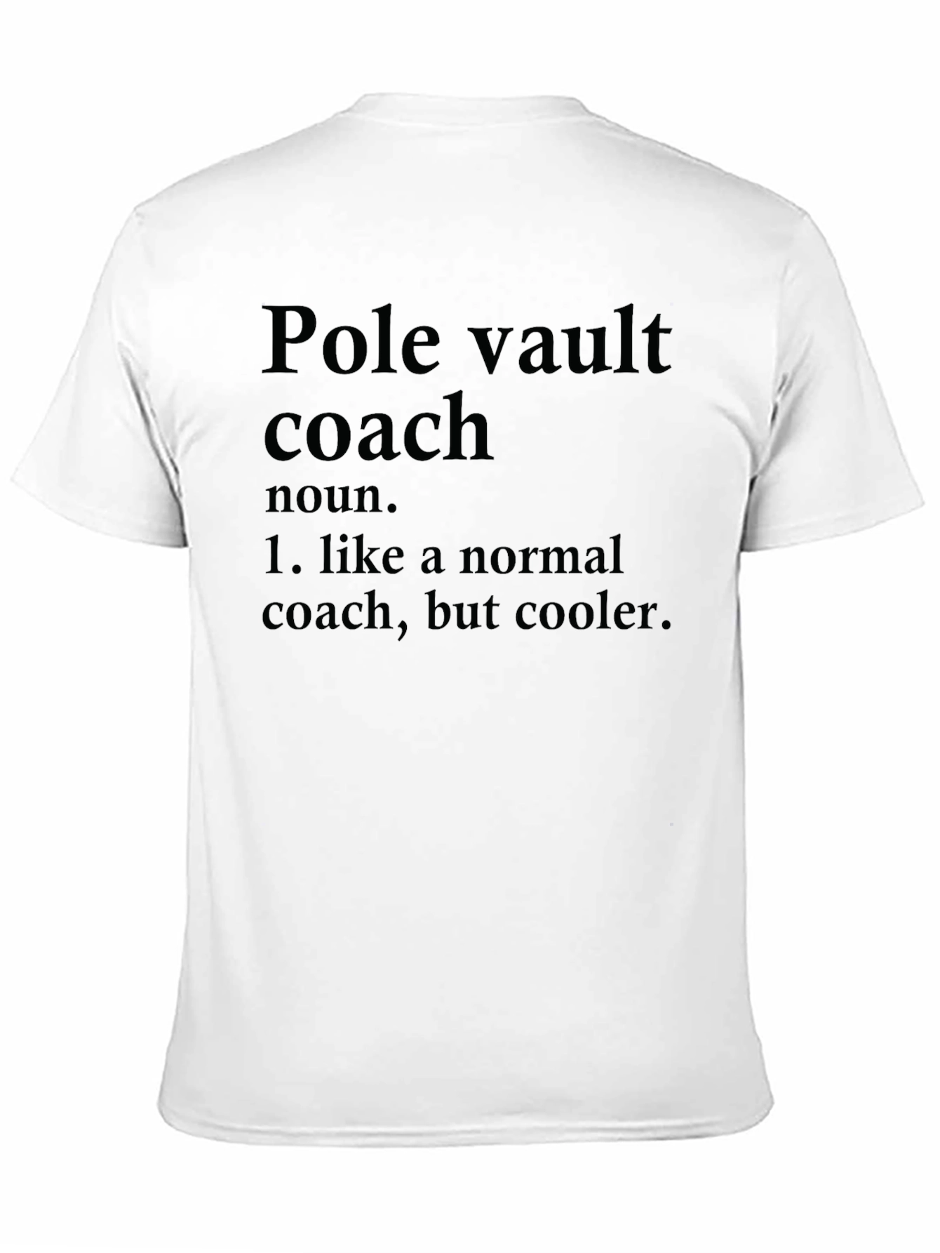 Pole Vault Coach Definition Black T-Shirt