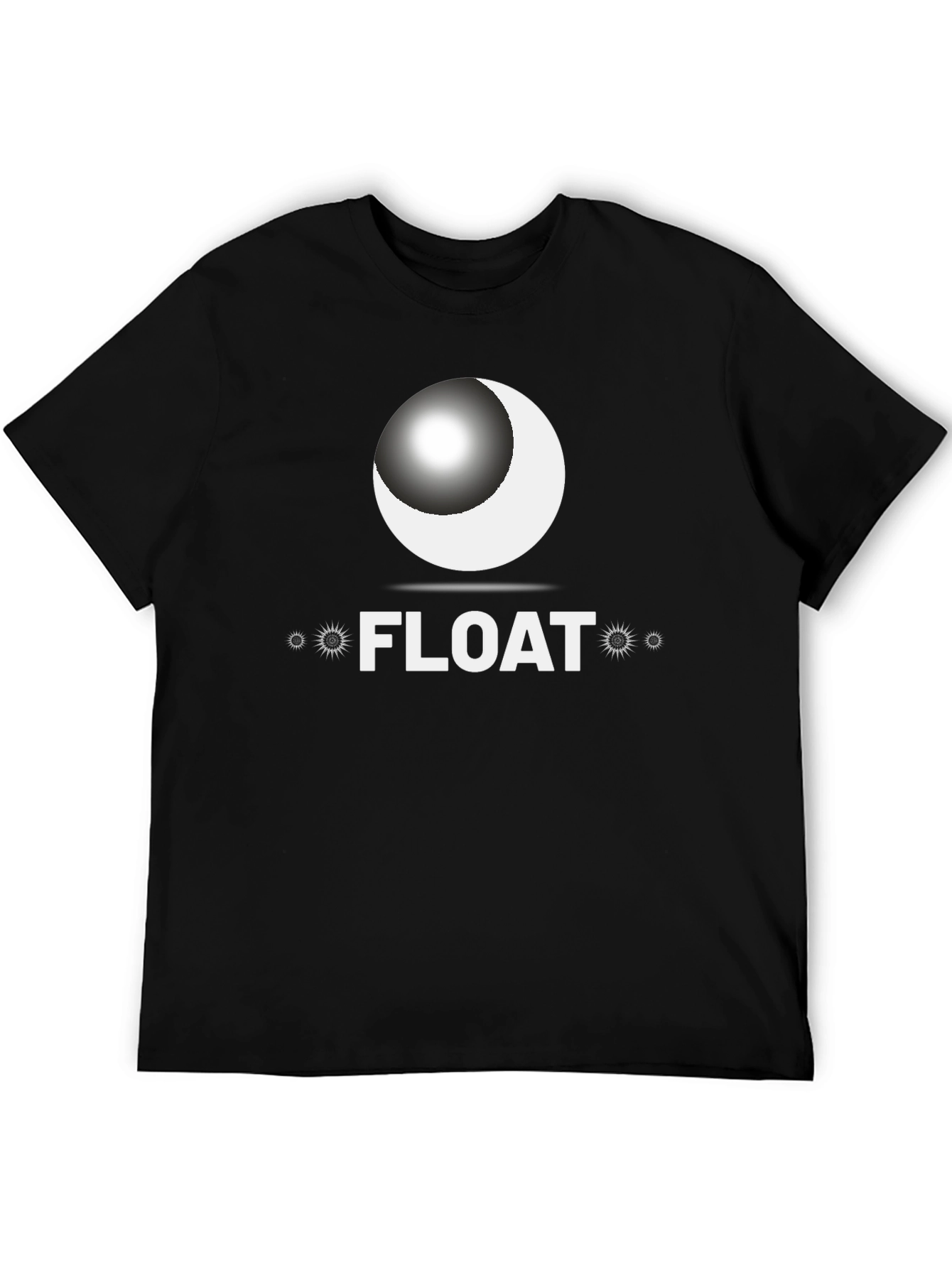 Float Graphic T-Shirt - Black Crew Neck