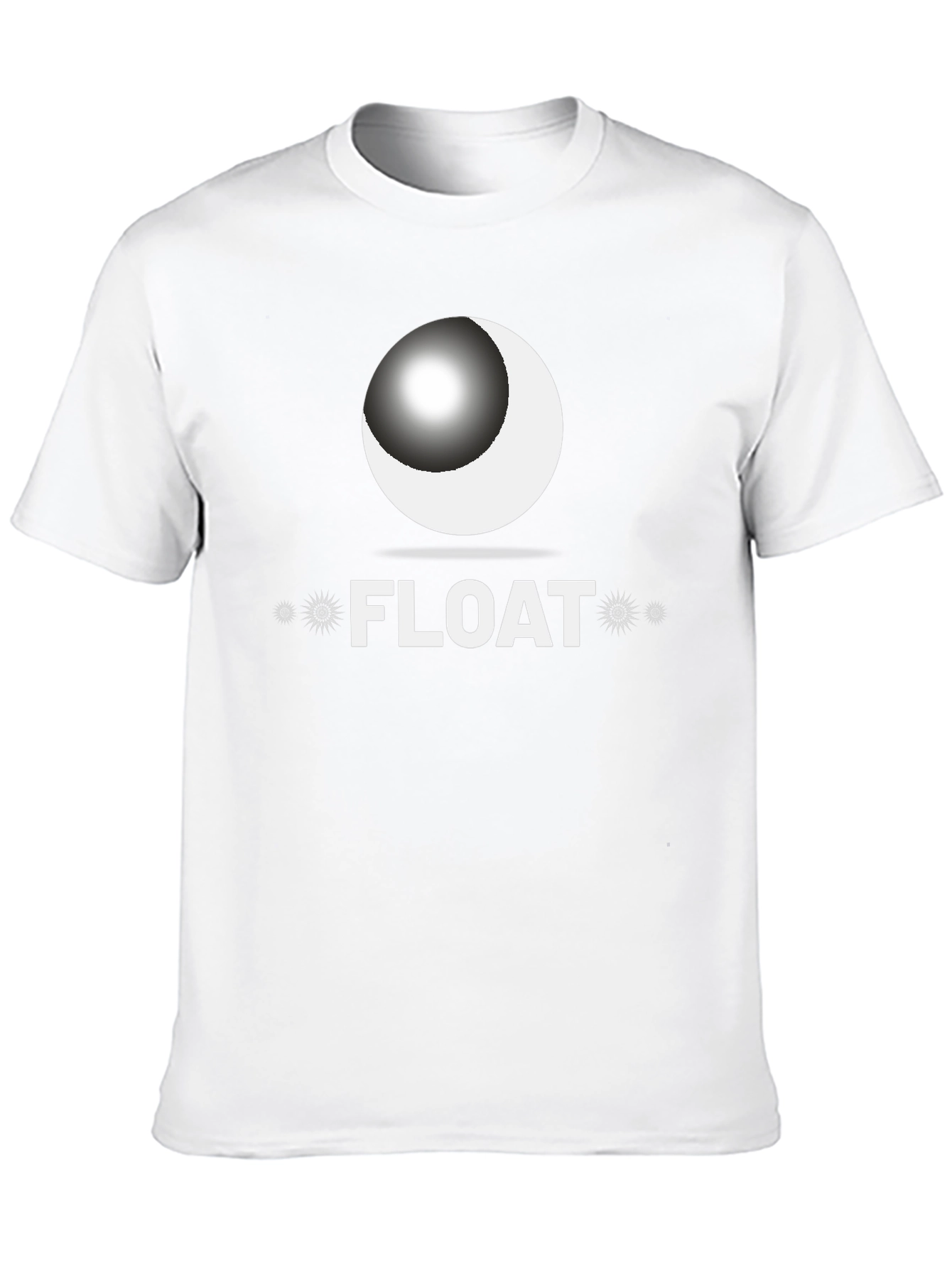 Float Graphic T-Shirt - Black Crew Neck