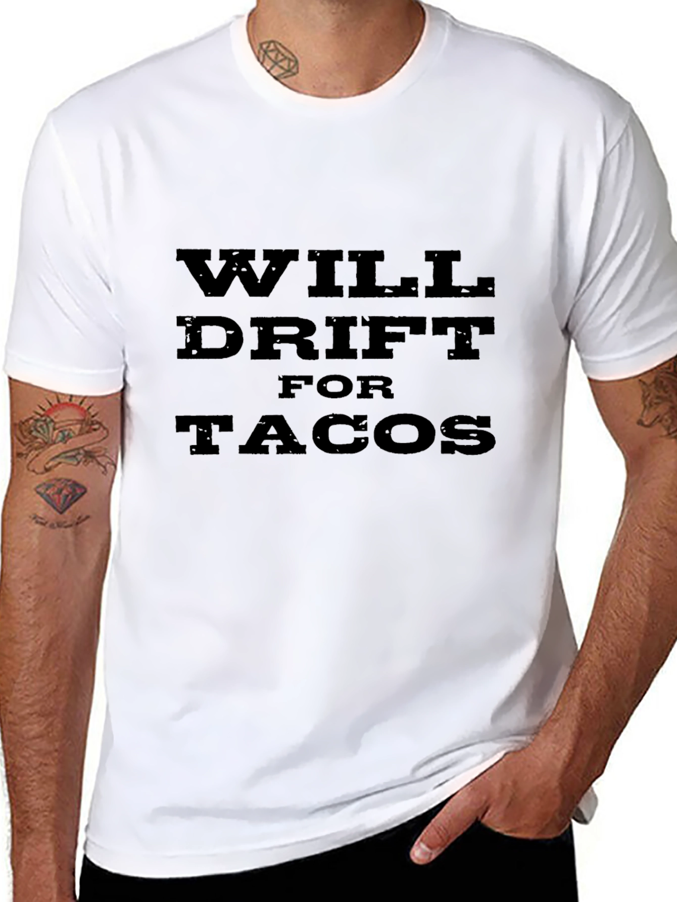 Will Drift for Tacos Graphic T-Shirt
