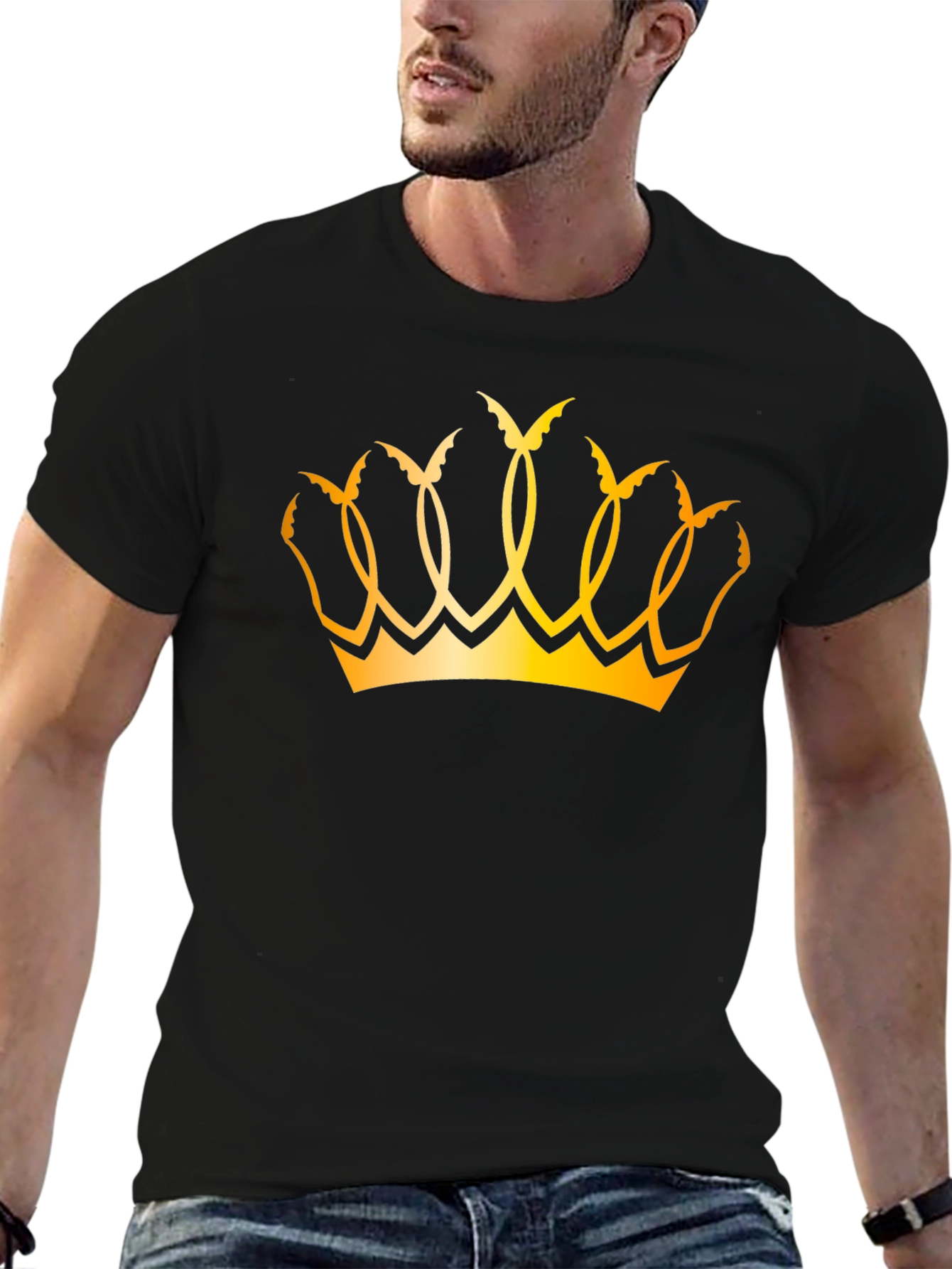 Crown Graphic Tee - Mens Black T-Shirt